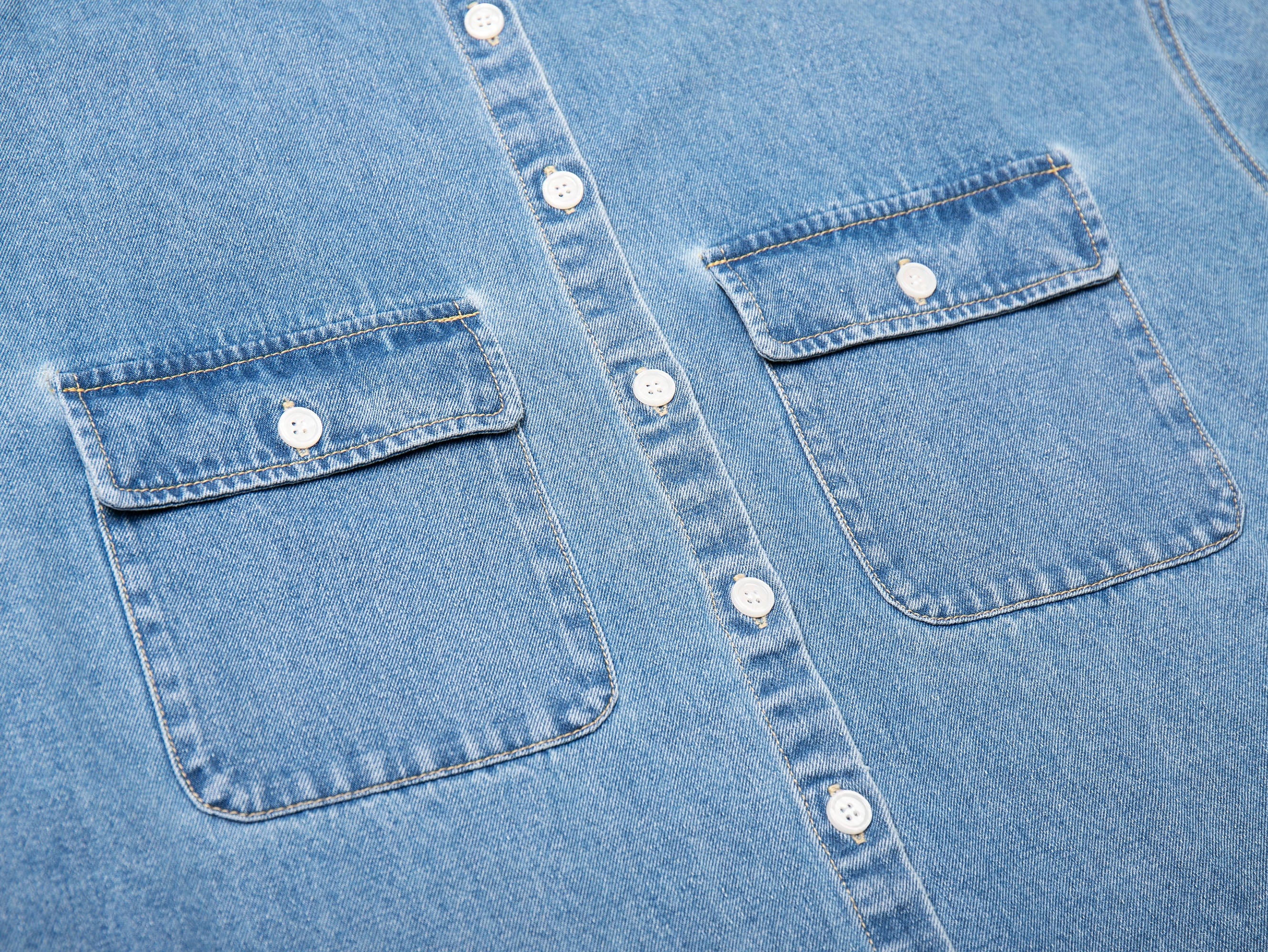 LEONSENSE Classical Tencel Denim Shirts, premium urban and streetwear designers apparel on PROJECTISR.com, LEONSENSE