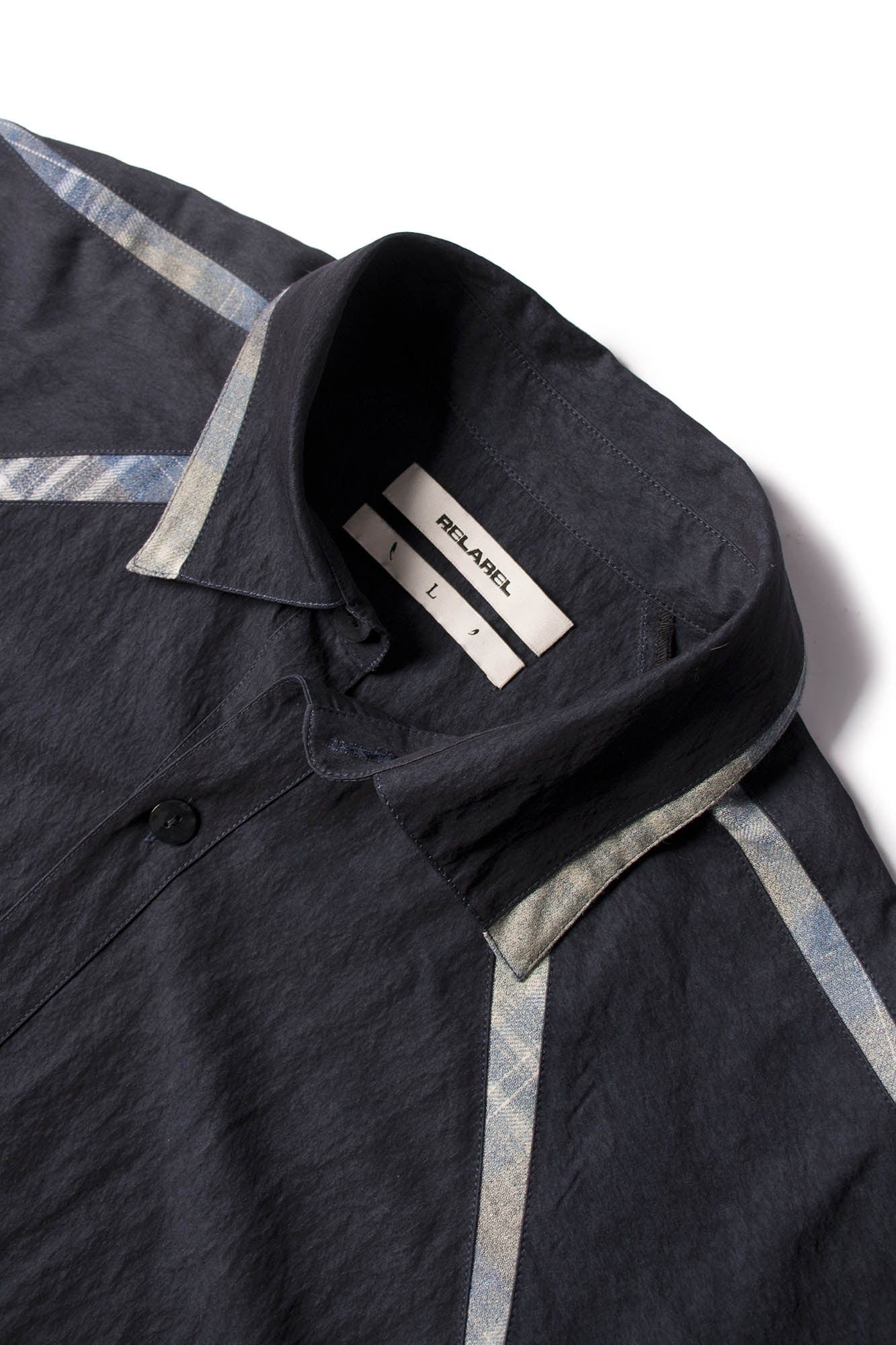 RELABEL Curved Panel Shirt, premium urban and streetwear designers apparel on PROJECTISR.com, RELABEL