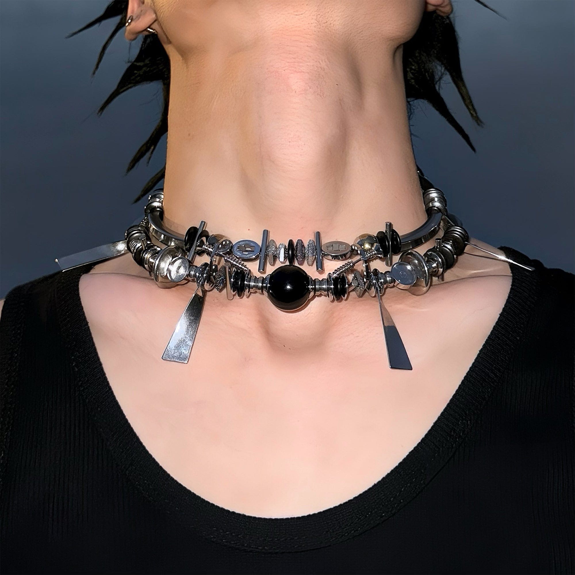 ILLUSORY The Inventor Layered Adjustable Mechanical Beaded Chain, premium urban and streetwear designers apparel on PROJECTISR.com, ILLUSORY