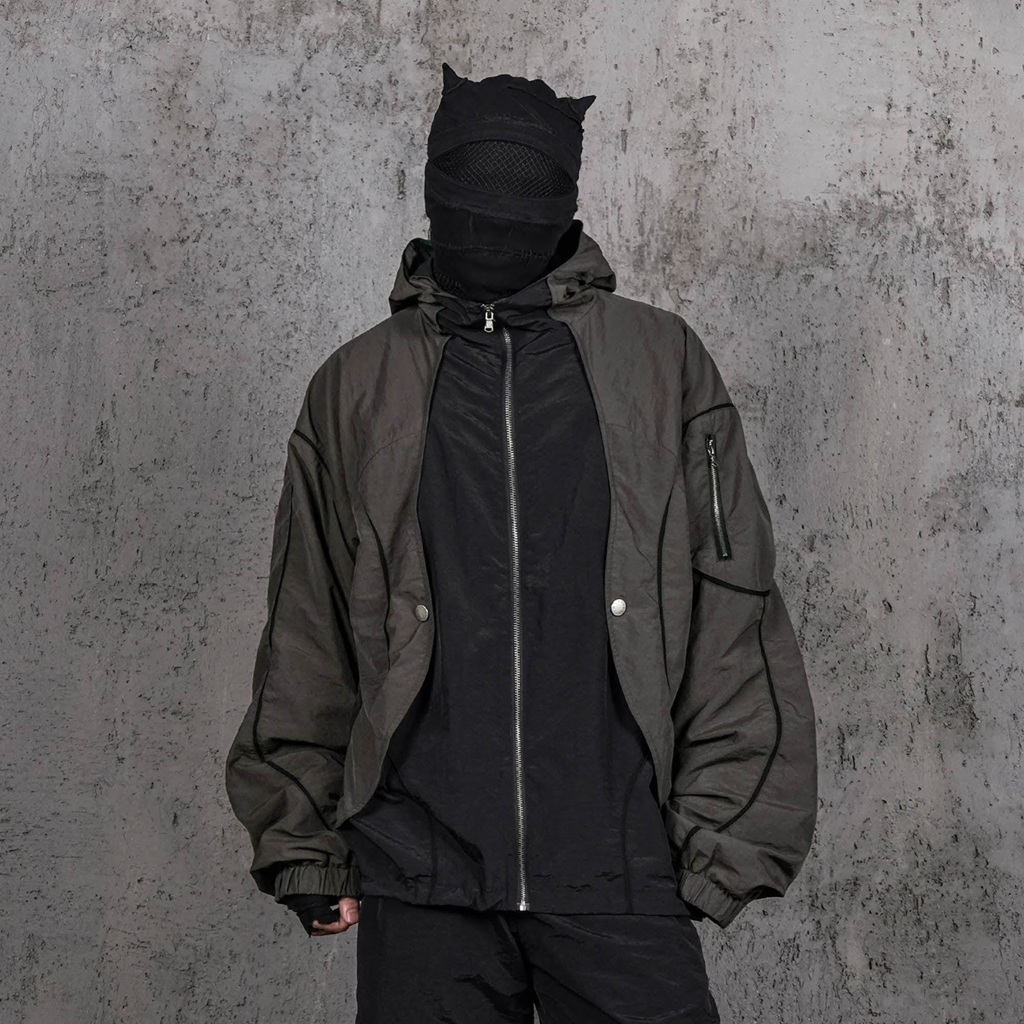 UNDERWATER Wasteland Deconstructed Windbreaker, premium urban and streetwear designers apparel on PROJECTISR.com, UNDERWATER