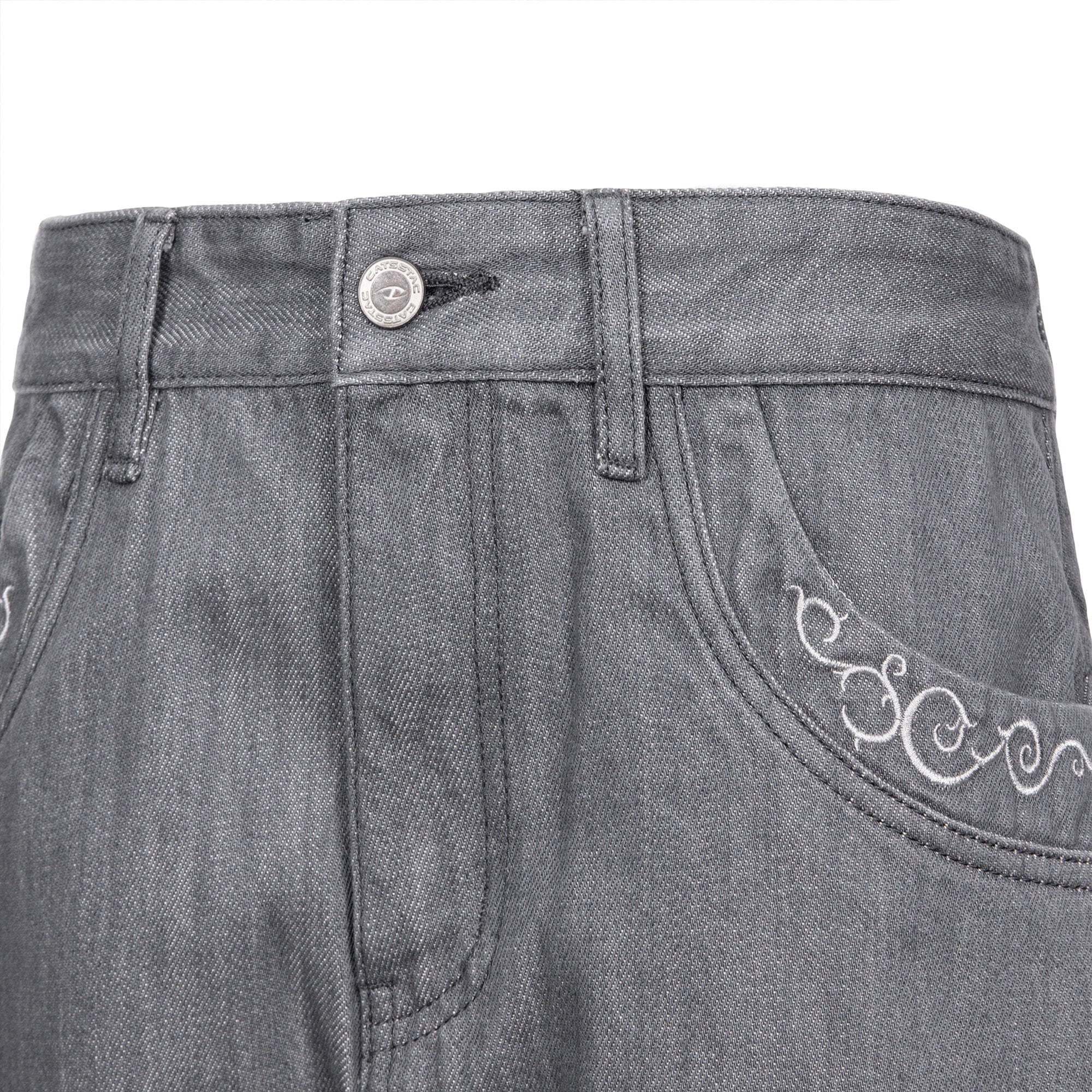 CATSSTAC Floral Embroidered Flared Jeans, premium urban and streetwear designers apparel on PROJECTISR.com, CATSSTAC