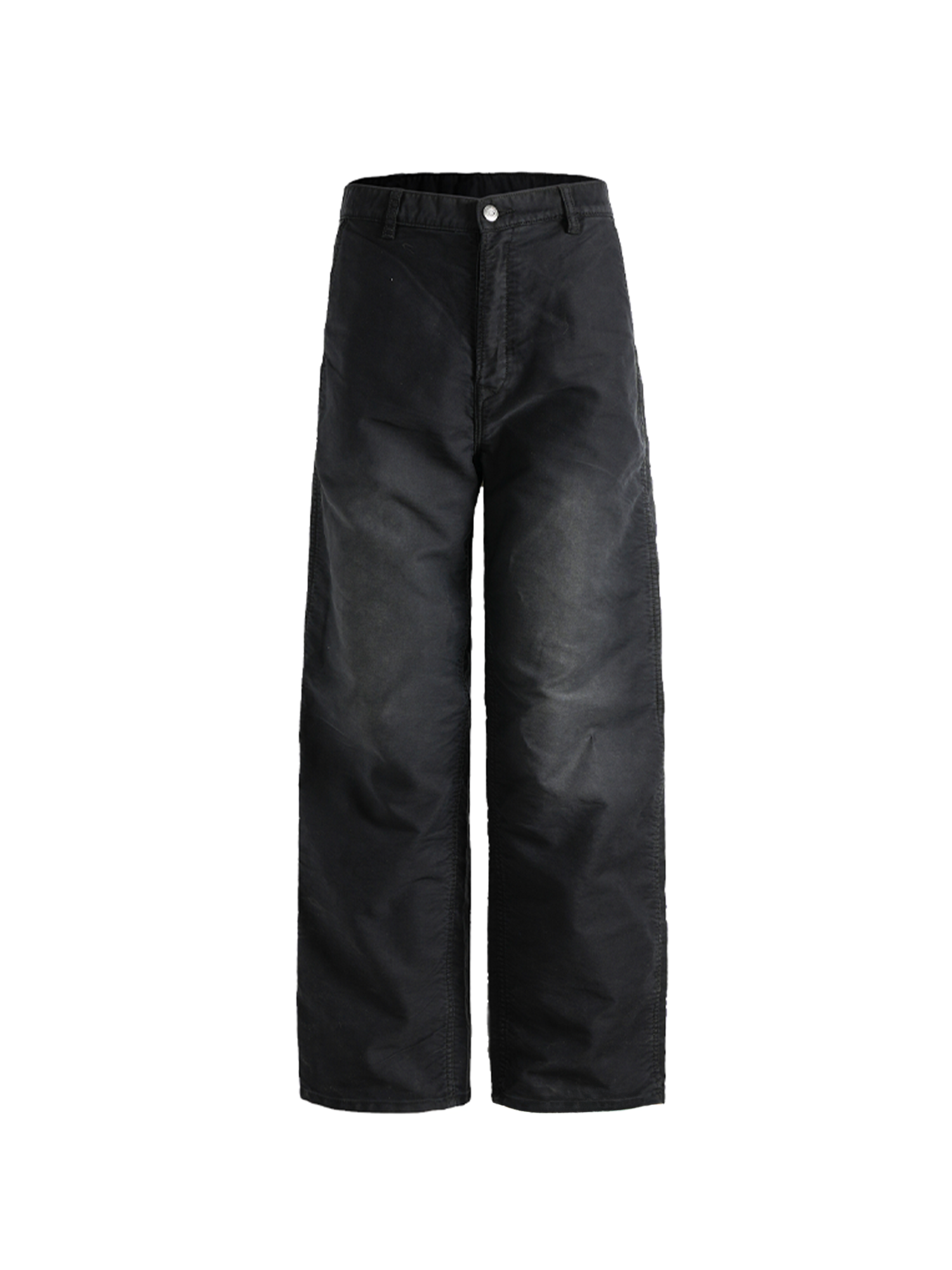 PMW Retro Washed Crinkled Wide-Leg Jeans