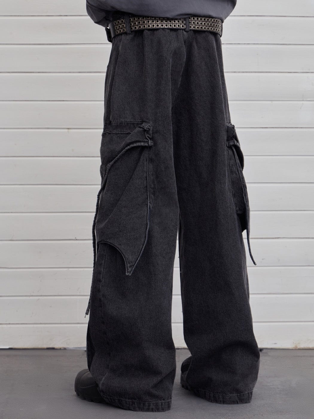 DND4DES Multi-Layered Stripes Deconstructed Jeans, premium urban and streetwear designers apparel on PROJECTISR.com, DND4DES