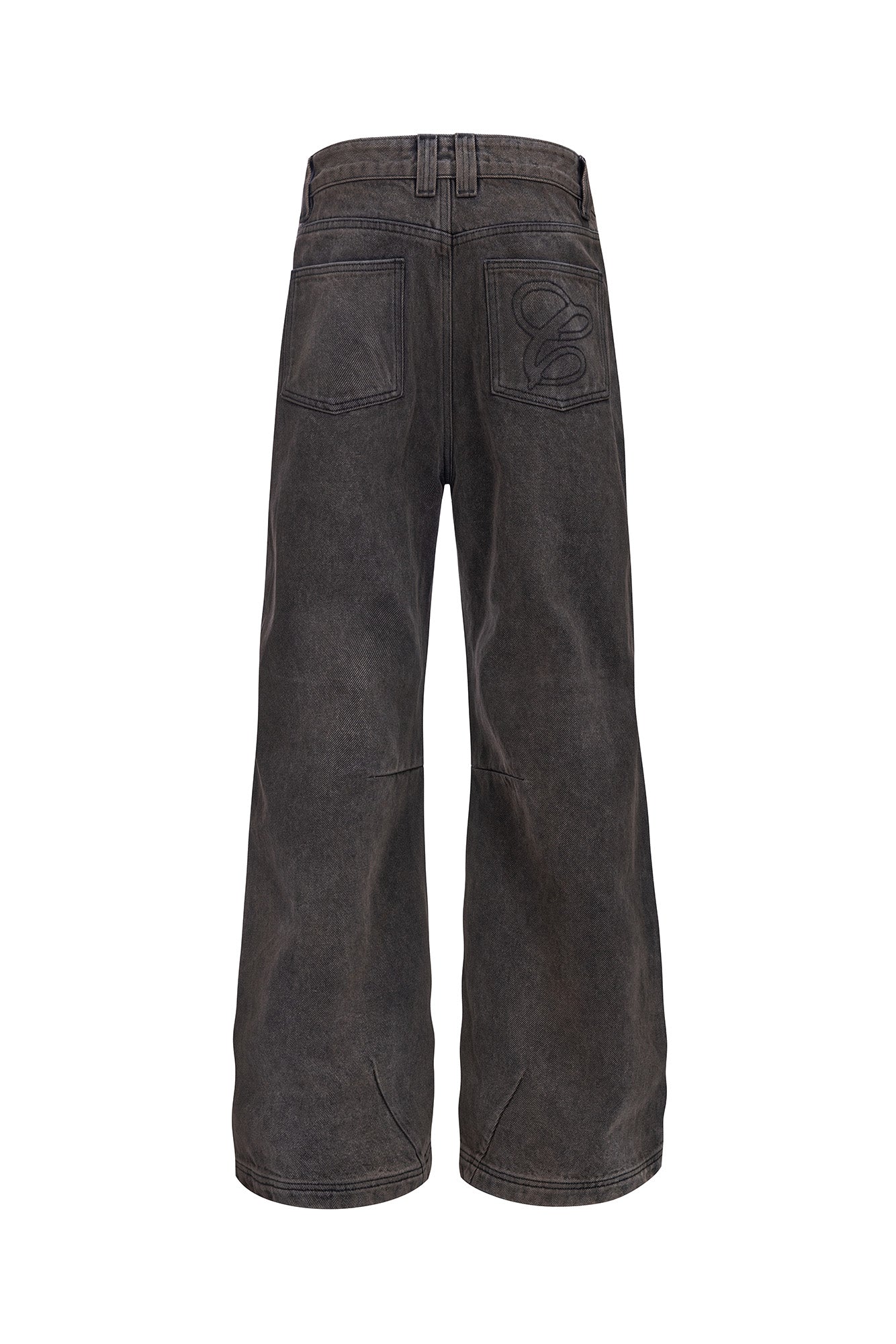 CATSSTAC Rust-Wash Distressed Flared Jeans, premium urban and streetwear designers apparel on PROJECTISR.com, CATSSTAC