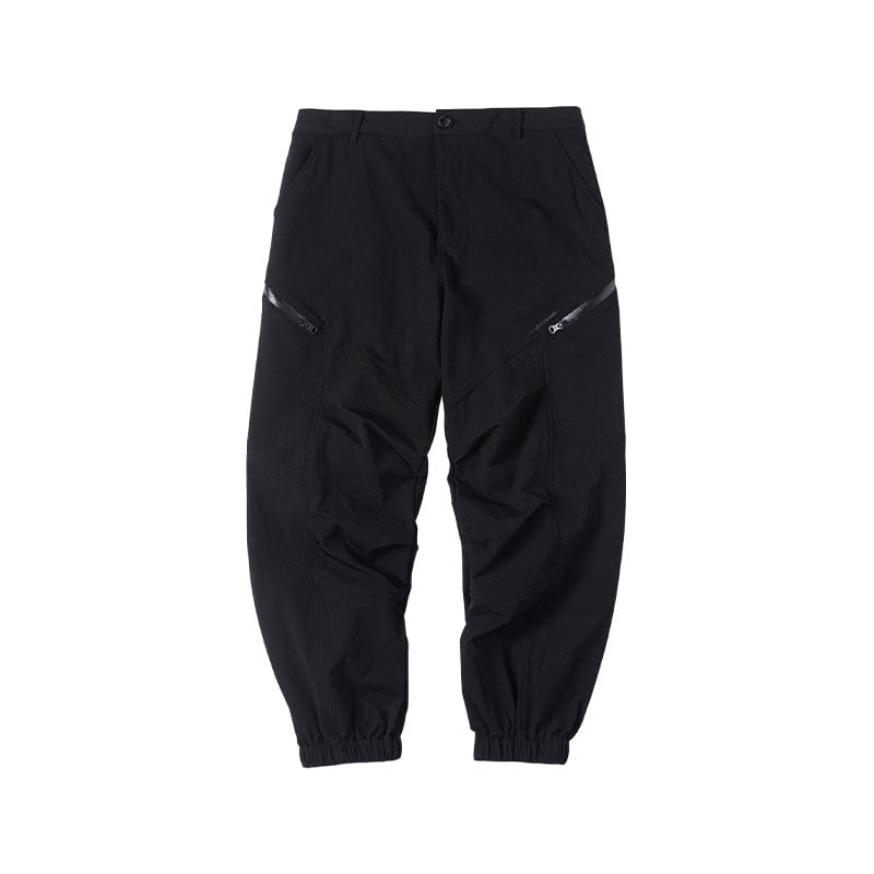 ENSHADOWER Crinkled & Pleated Zipper Jogger, premium urban and streetwear designers apparel on PROJECTISR.com, ENSHADOWER