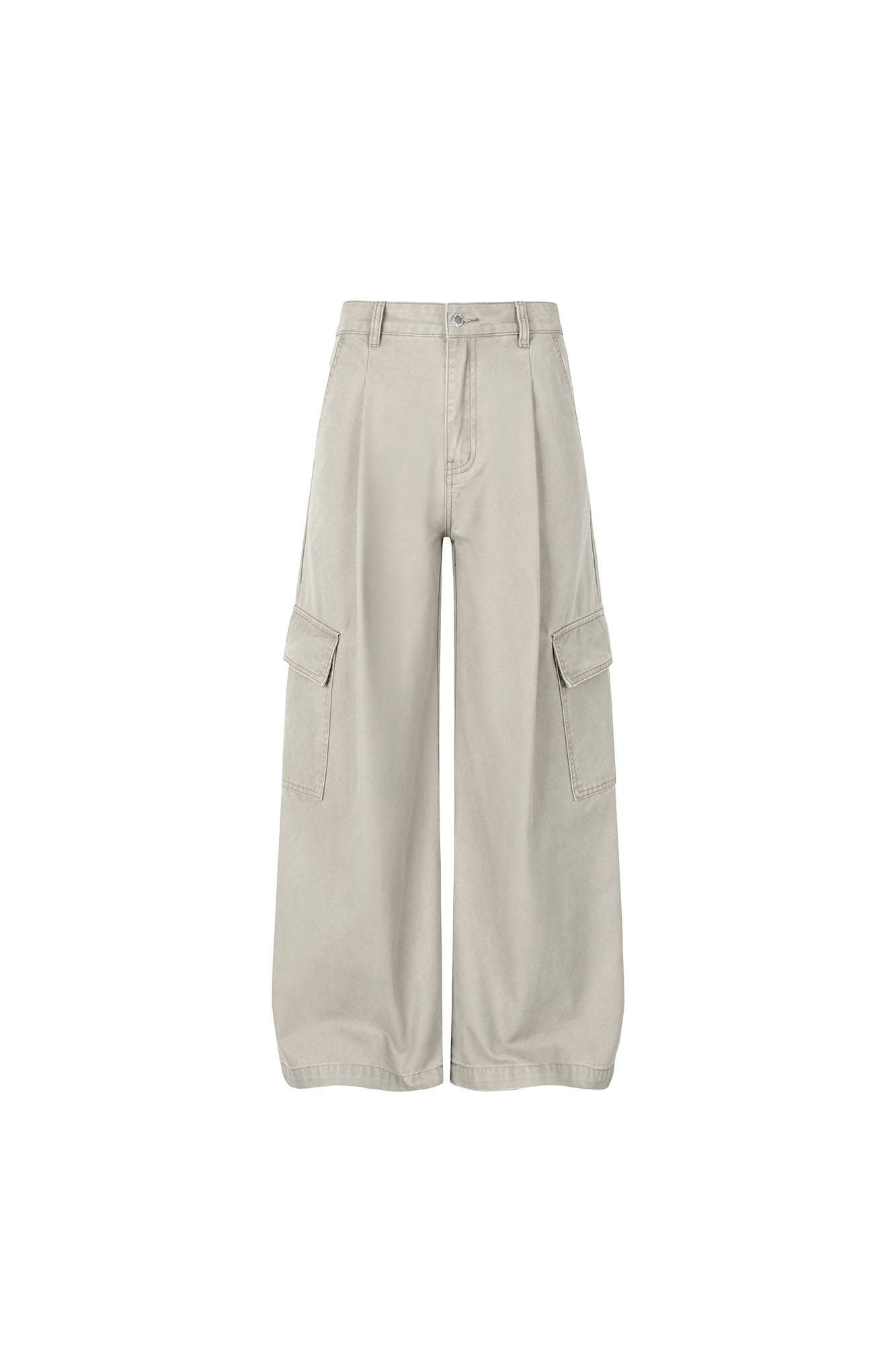 OKAYTHXBYE Pleated Utility Baggy Cargo Pants, premium urban and streetwear designers apparel on PROJECTISR.com, OKAYTHXBYE