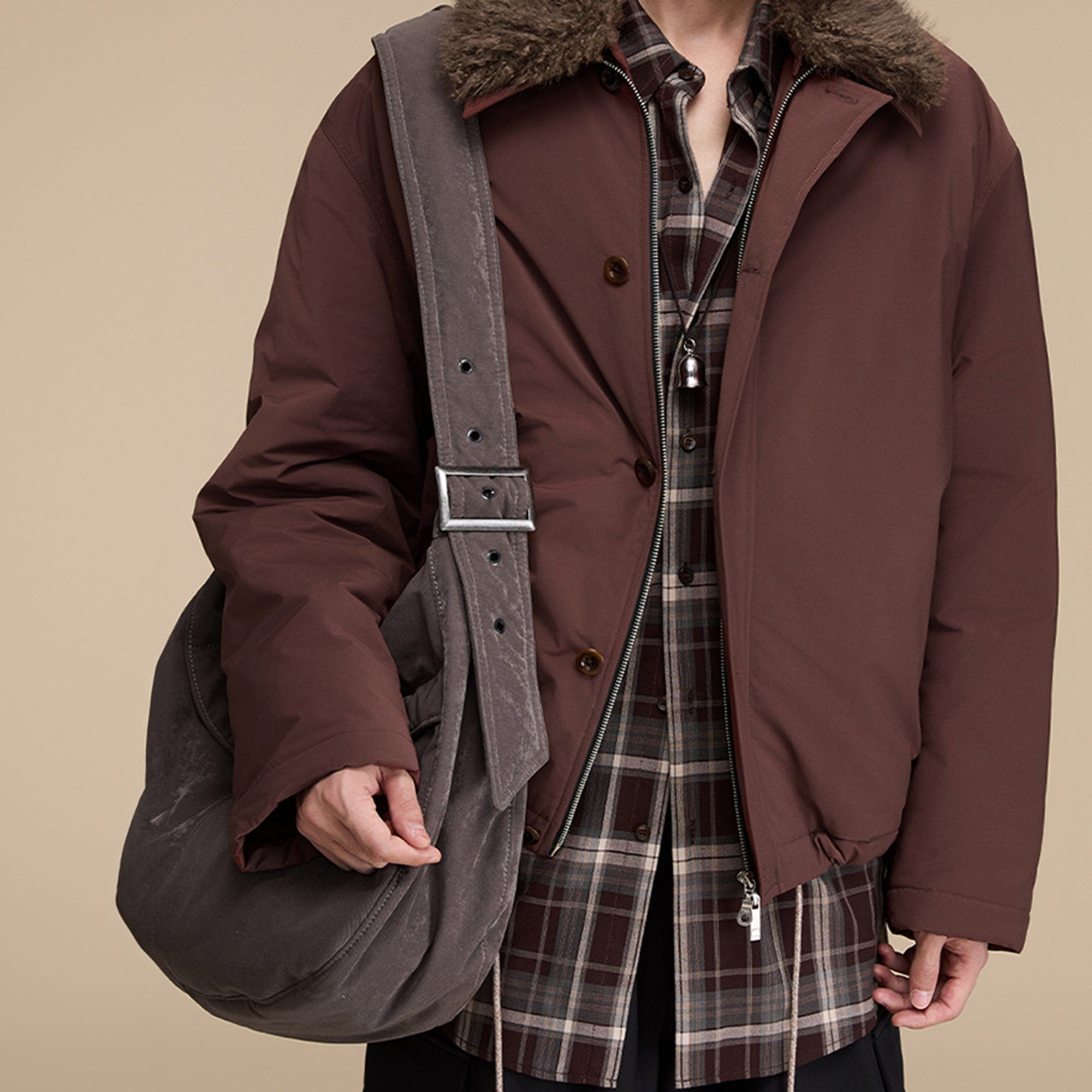 OPICLOTH Distressed Velvet Hobo Bag, premium urban and streetwear designers apparel on PROJECTISR.com, OPICLOTH