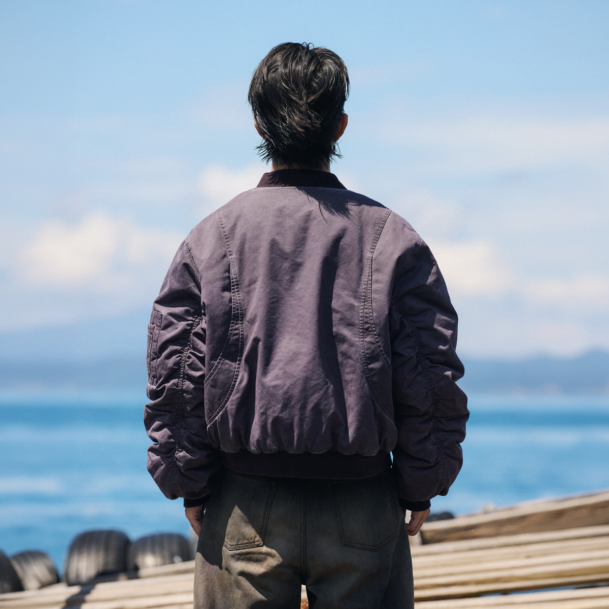 AVINMADE Lobster Clasp Bomber Jacket