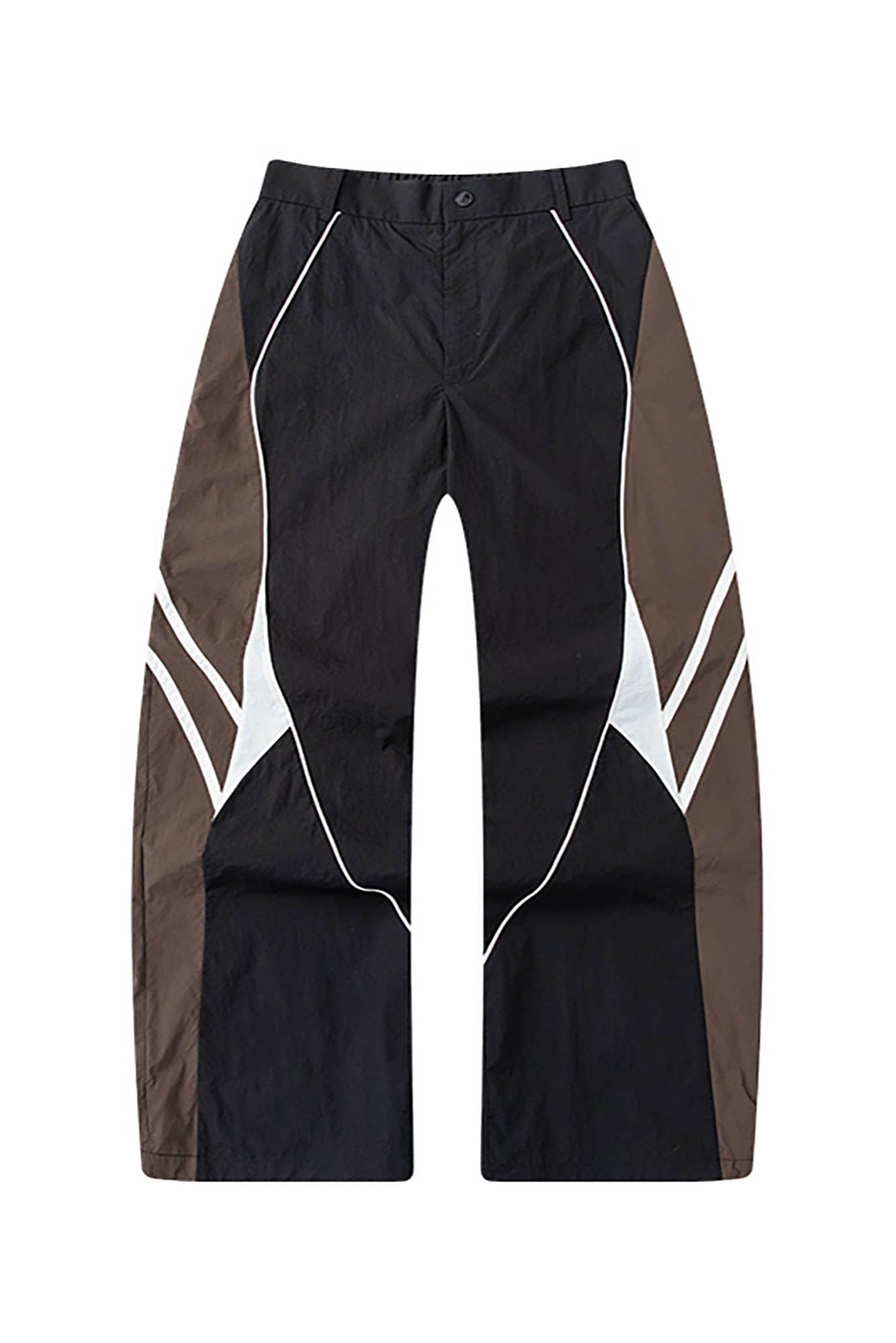 ENSHADOWER Contrast Striped Hem-Drawstring Pants, premium urban and streetwear designers apparel on PROJECTISR.com, ENSHADOWER