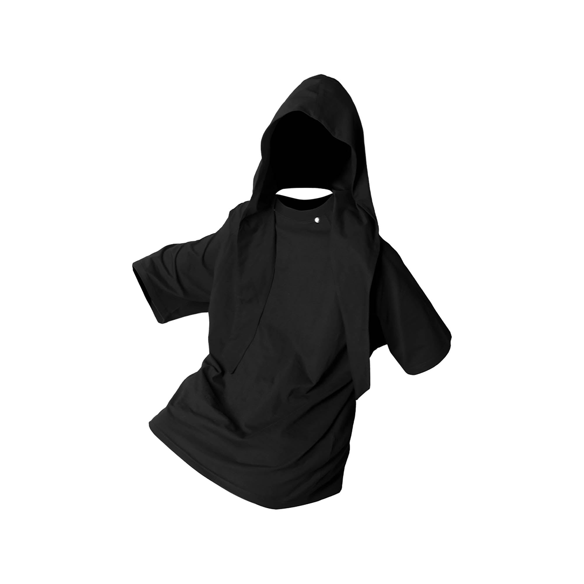 RELABEL Detachable Hood Raglan T-Shirt