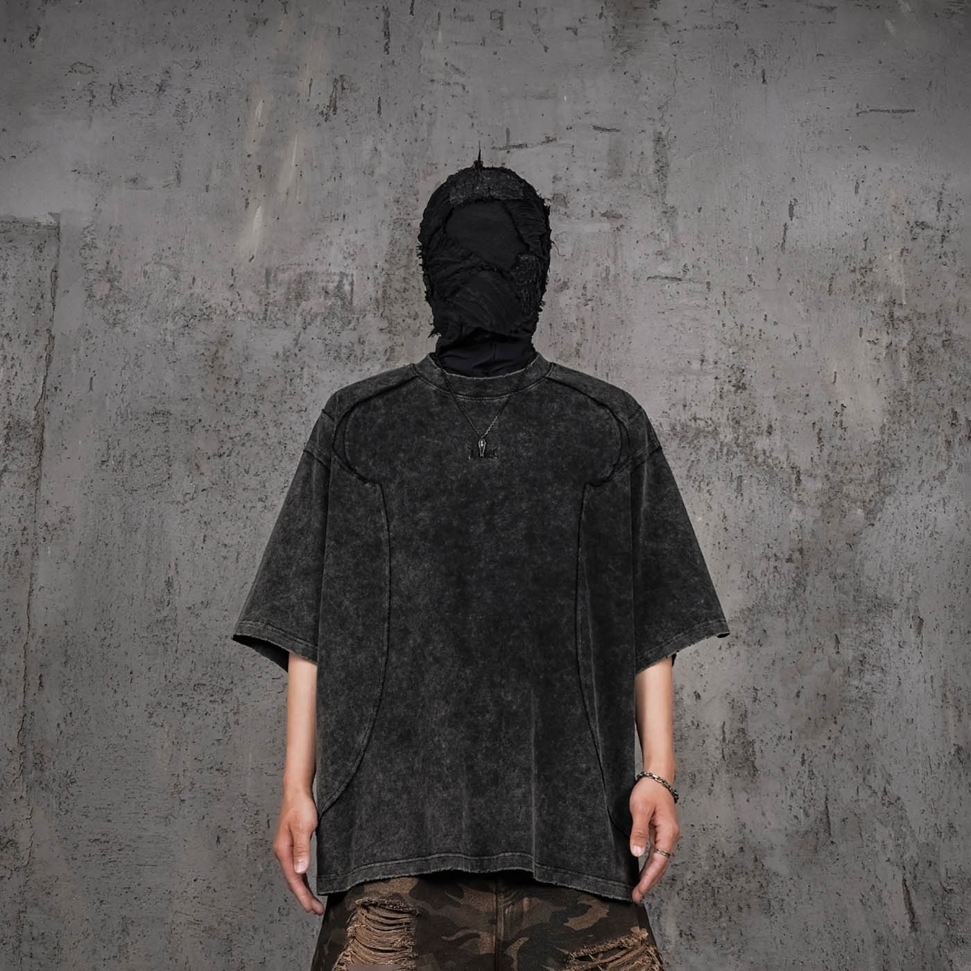 UNDERWATER Wasteland Devil Structure T-Shirt Black, premium urban and streetwear designers apparel on PROJECTISR.com, UNDERWATER