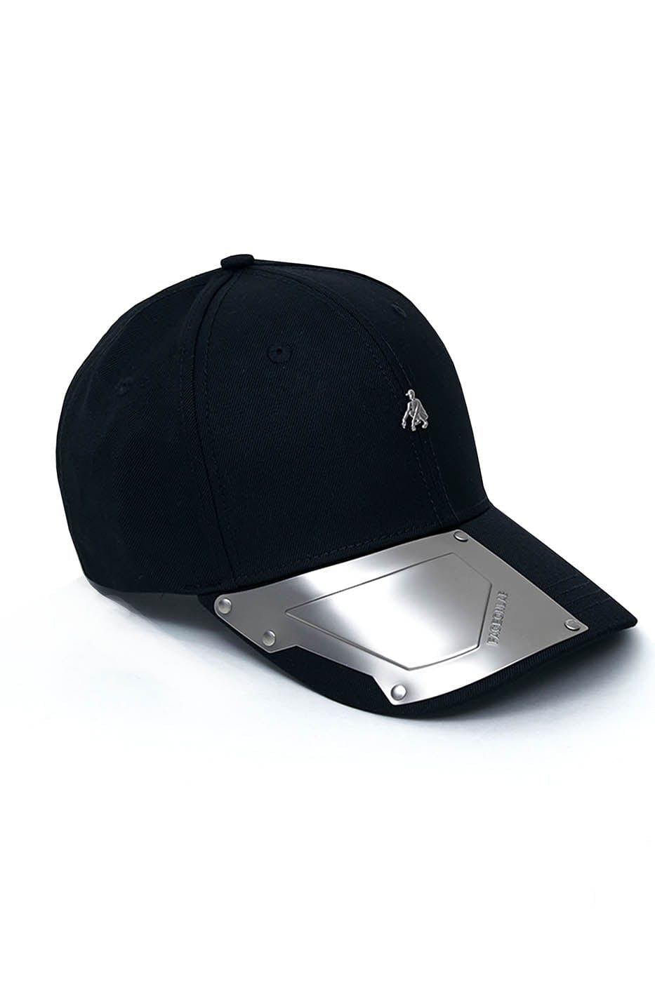 FACEONLAB Metal Plate LOGO Cap Black, premium urban and streetwear designers apparel on PROJECTISR.com, FACEONLAB