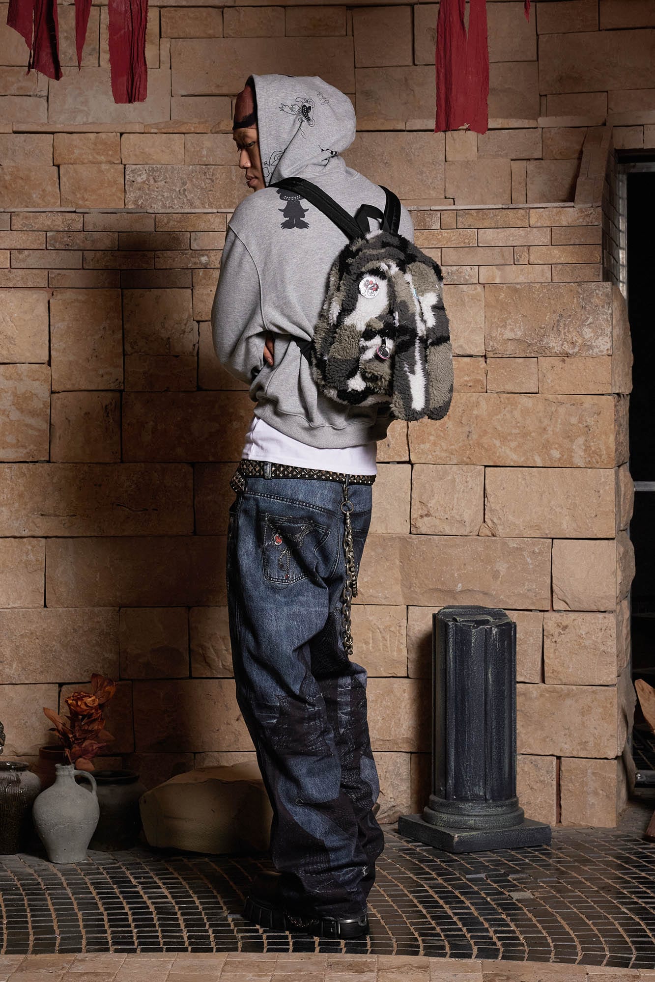 DND4DES Graffiti Bootleg Oversized Hoodie, premium urban and streetwear designers apparel on PROJECTISR.com, DND4DES