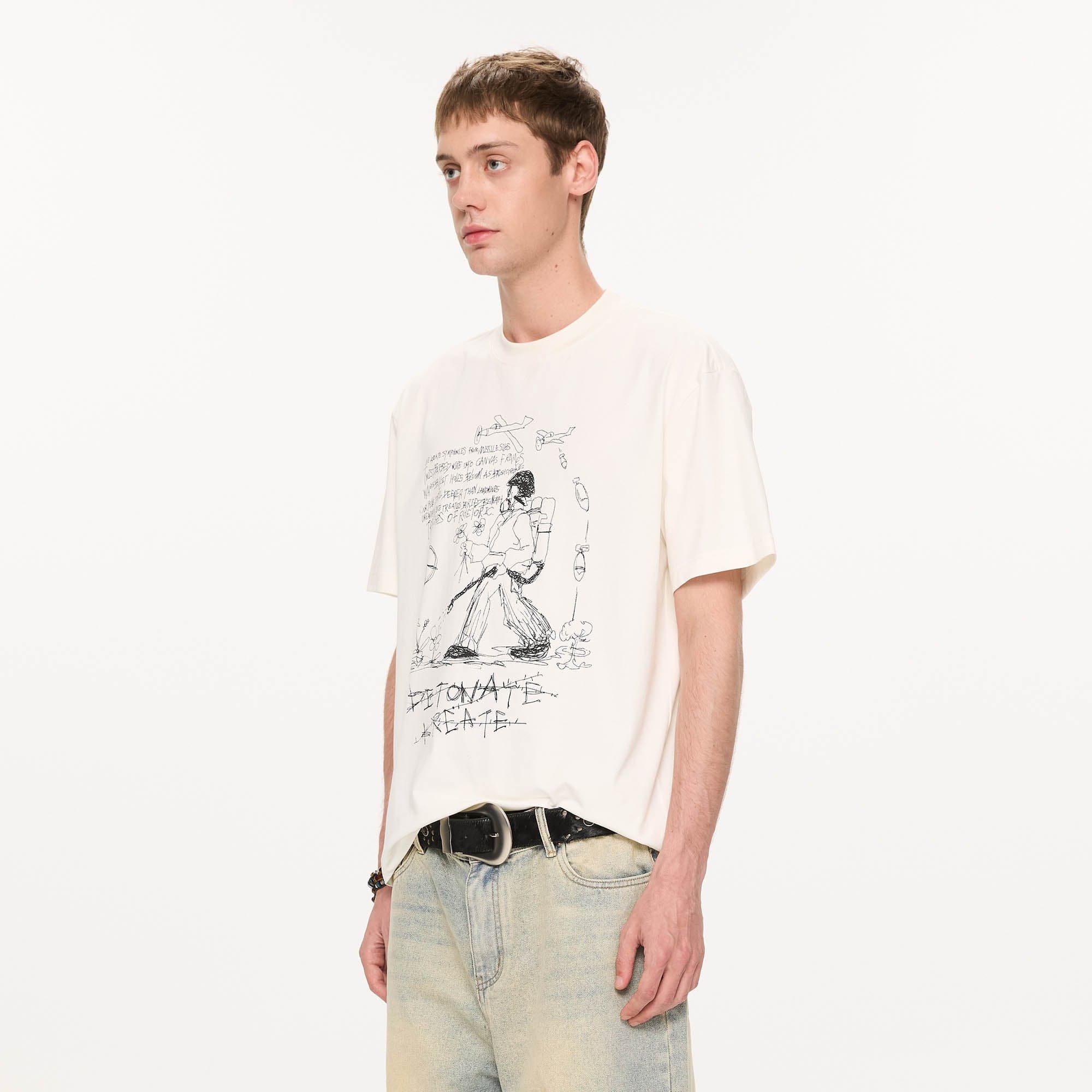 KREATE Anti-War Graphic Sorona T-Shirt