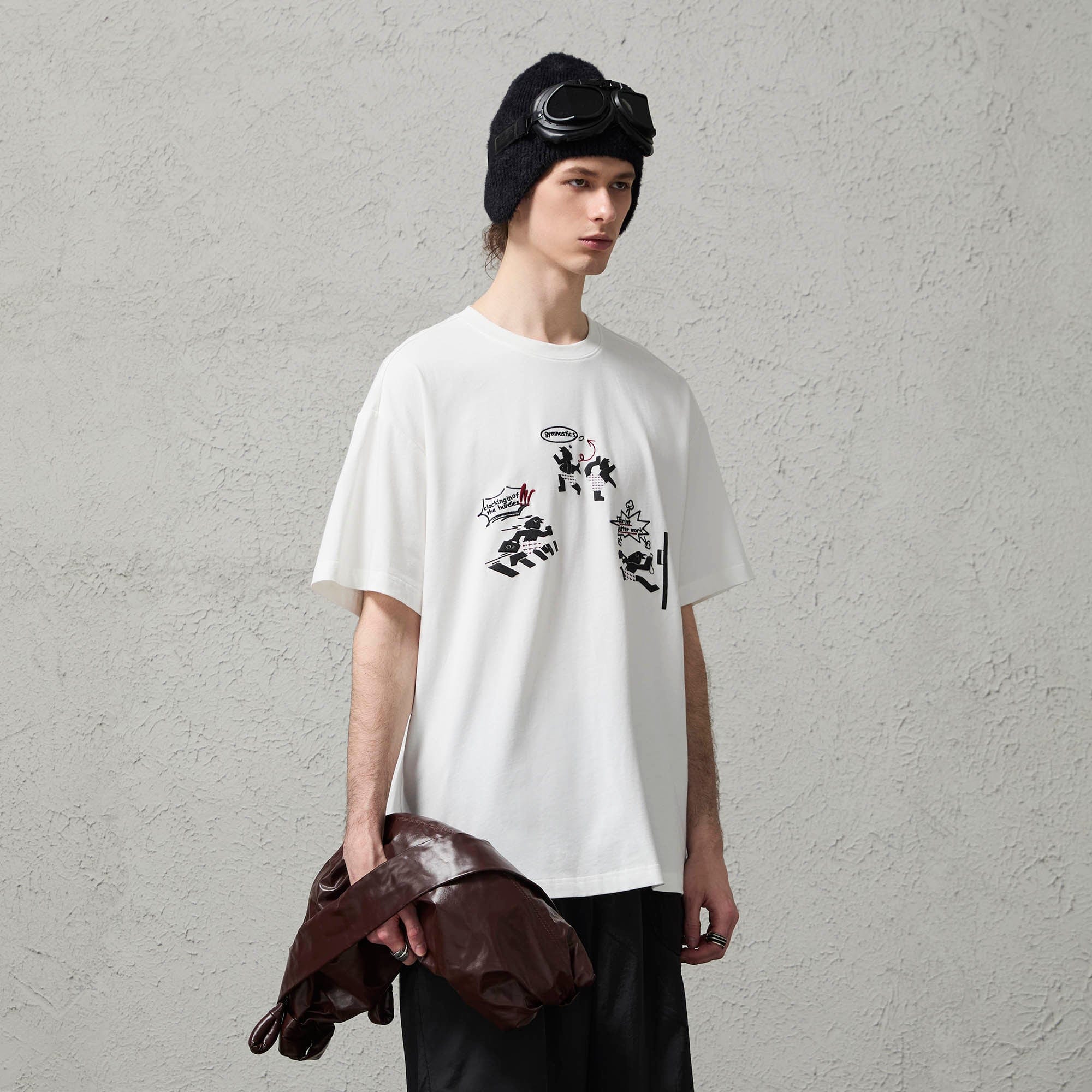 ORGANIC EMOTION Birdman Doodle Graphic T-Shirt