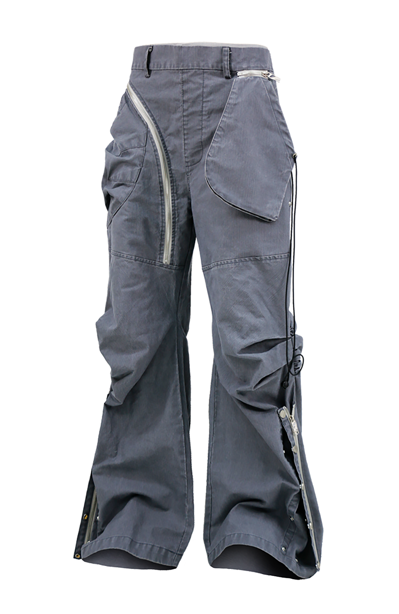 RELABEL Pleated Deconstructed Detachable-Waist Cargo Trousers