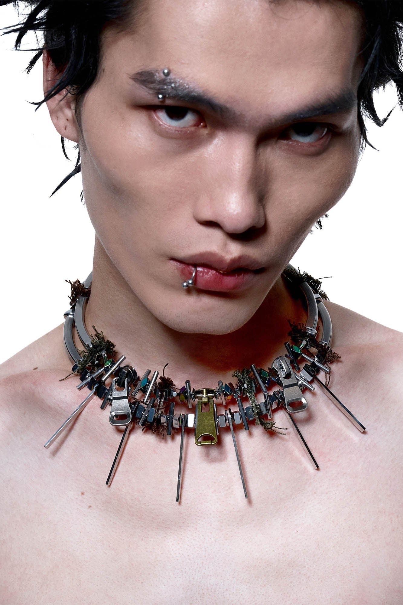 ILLUSORY The Fifth Element Spike Necklace, premium urban and streetwear designers apparel on PROJECTISR.com, ILLUSORY