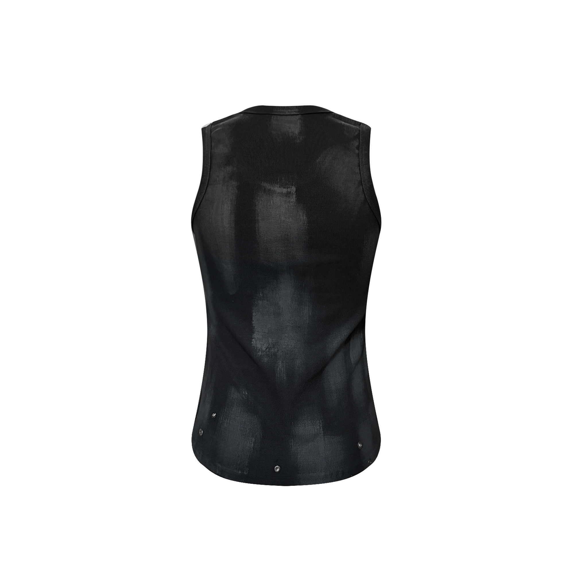 TH4SWE Retro Gothic Cross Graphic Studded Tank Top