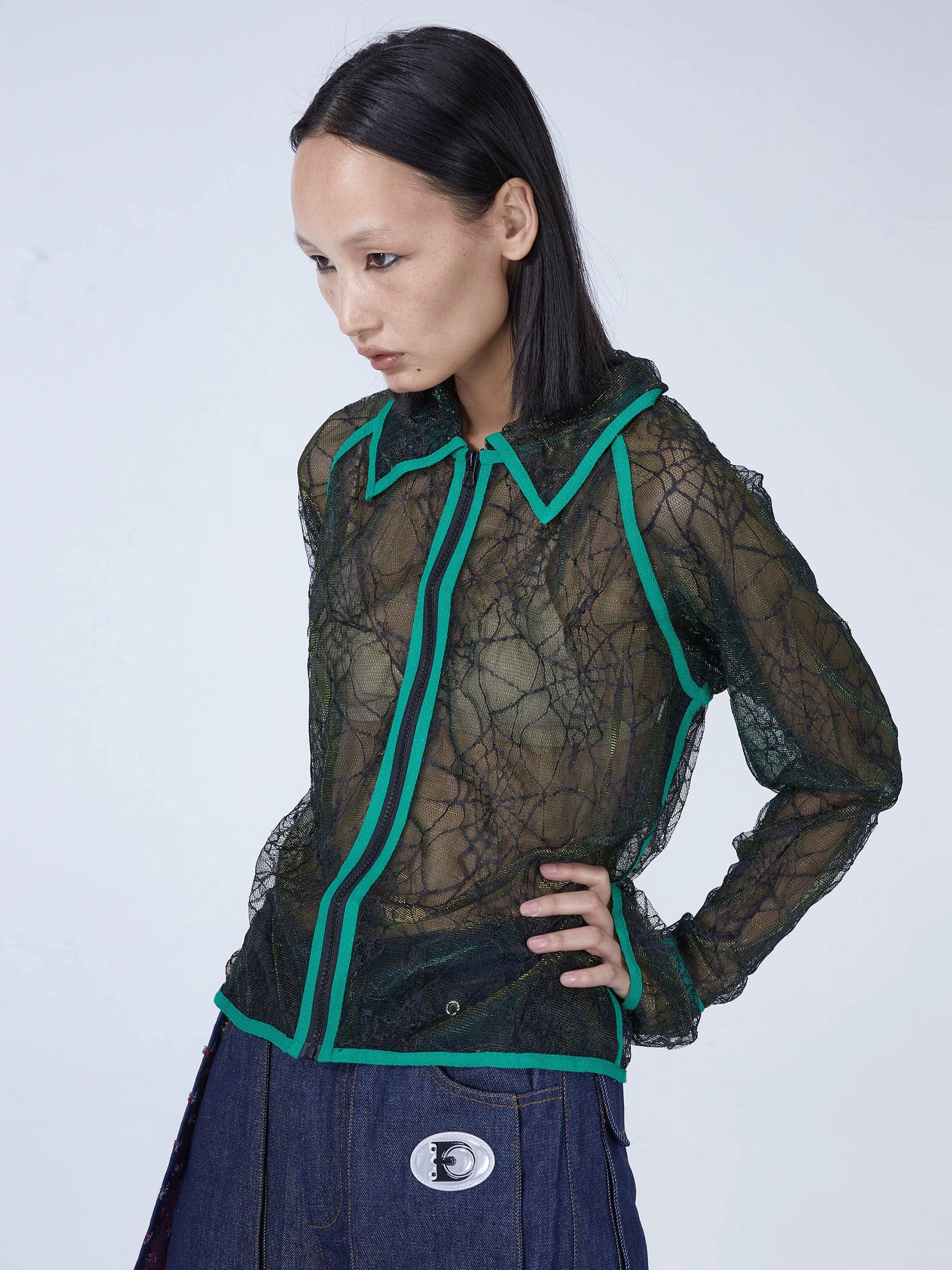 EMBRYO Deconstructed Mesh Shirt, premium urban and streetwear designers apparel on PROJECTISR.com, EMBRYO