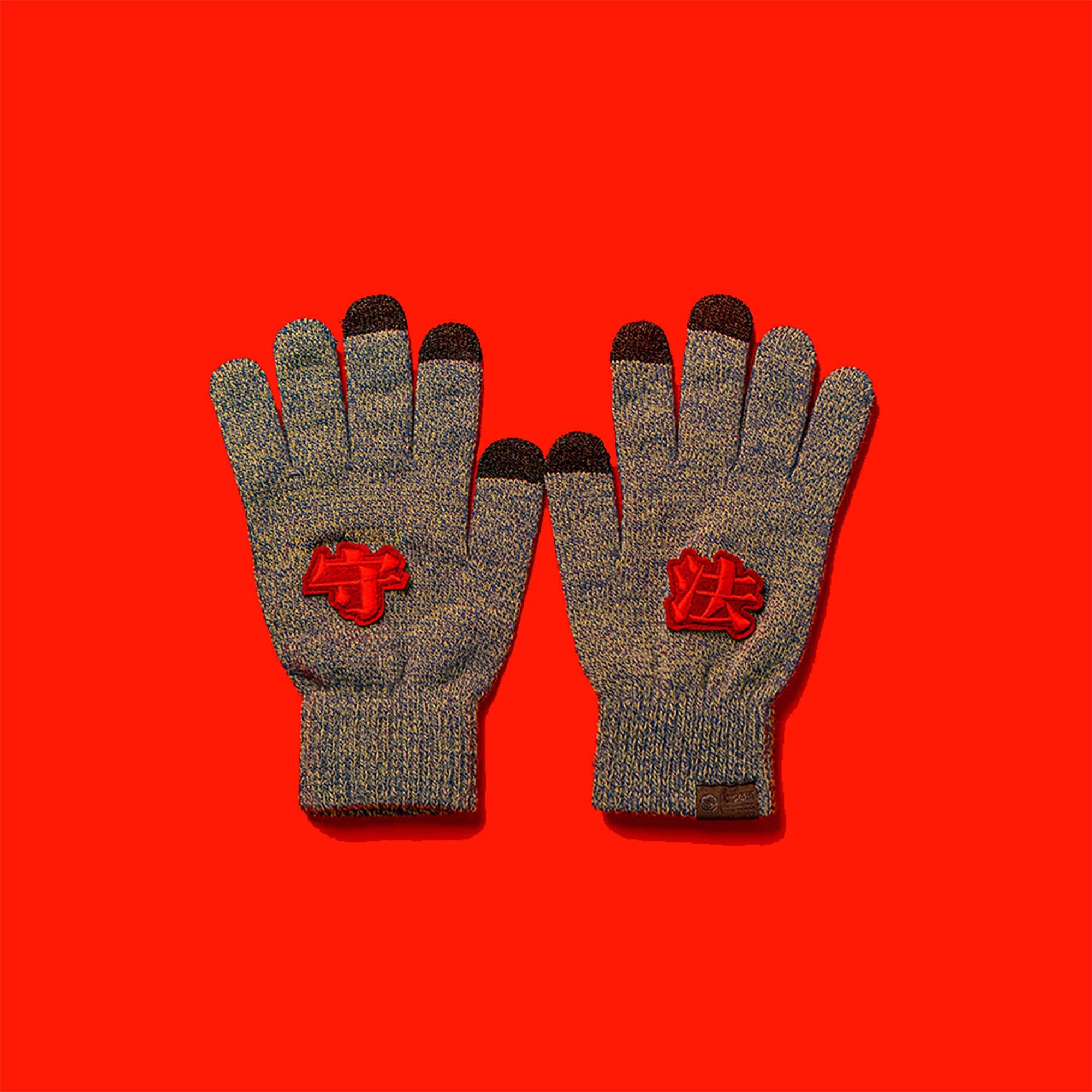 OSCILL Embroidered Knit Gloves, premium urban and streetwear designers apparel on PROJECTISR.com, OSCILL