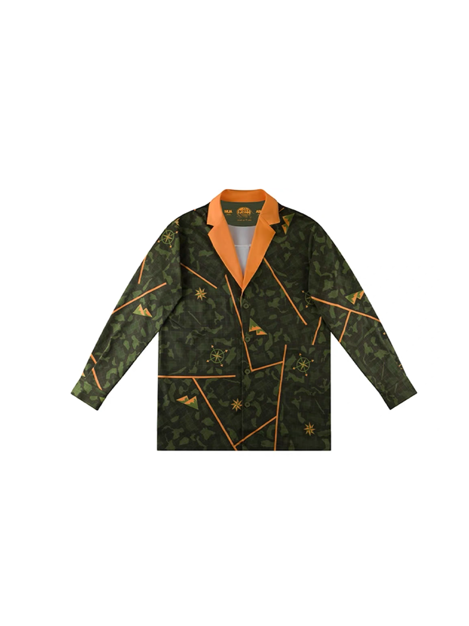 PMW Graphic Contrast Lapel Oversized Blazer, premium urban and streetwear designers apparel on PROJECTISR.com, PMW