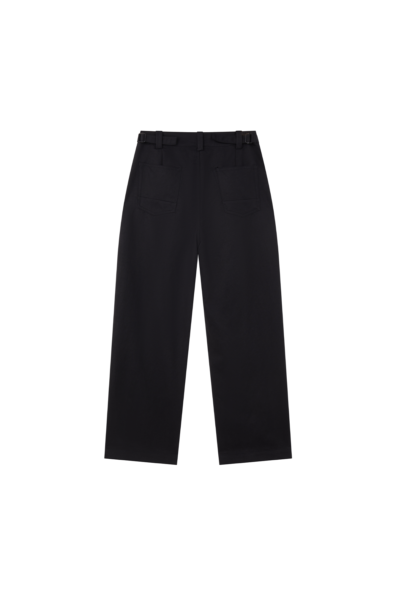 OPICLOTH Adjustable Buckle Straight-Leg Trousers, premium urban and streetwear designers apparel on PROJECTISR.com, OPICLOTH