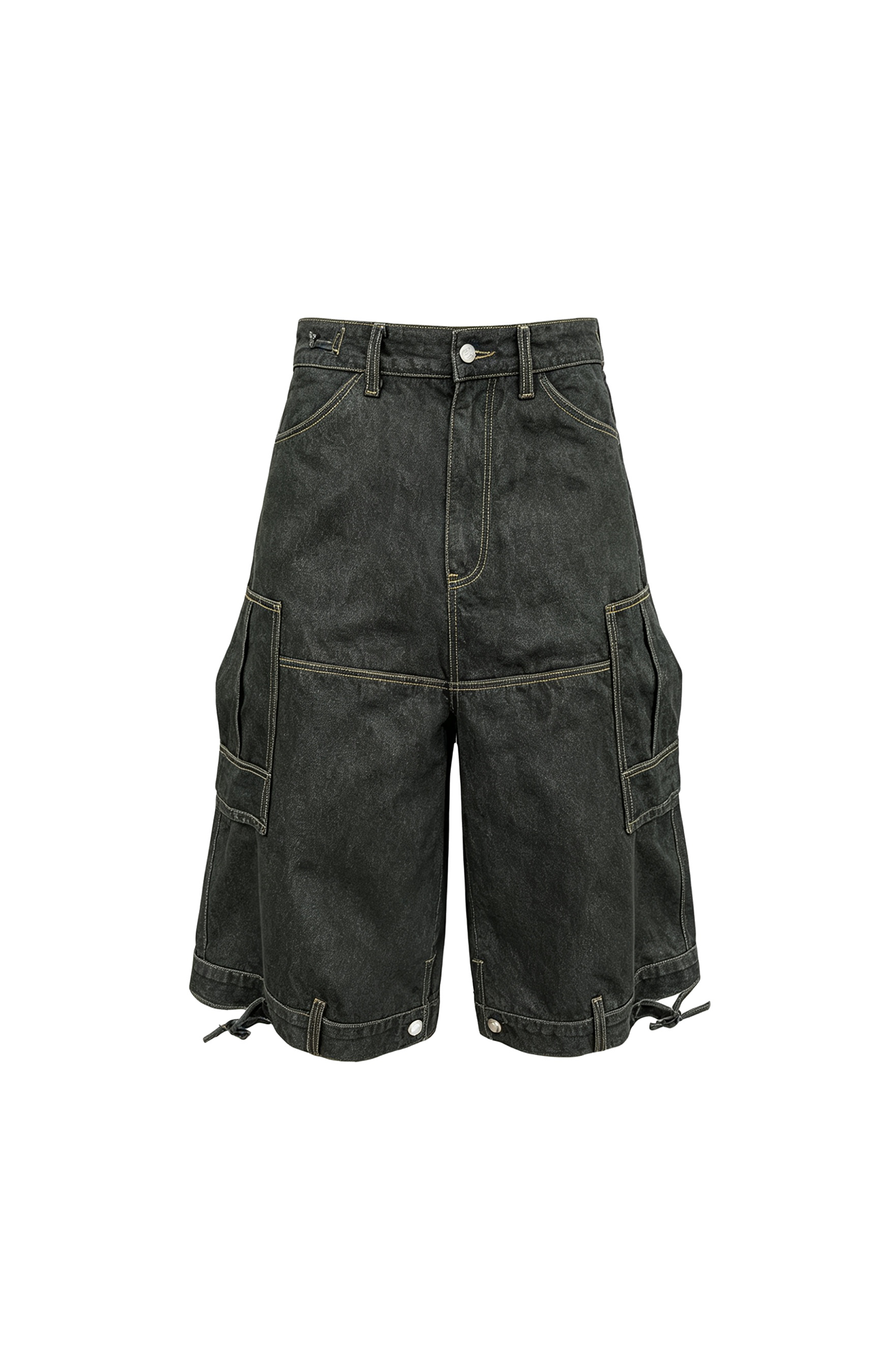 STEEPC Multi-Pocket Raw Denim Shorts, premium urban and streetwear designers apparel on PROJECTISR.com, STEEPC