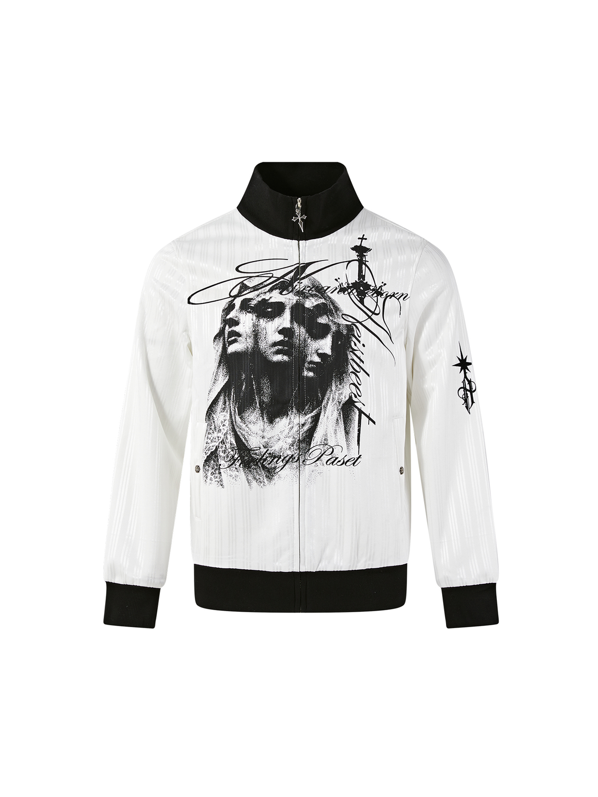 PASET Gothic Striped Embroidered Portrait Jacket