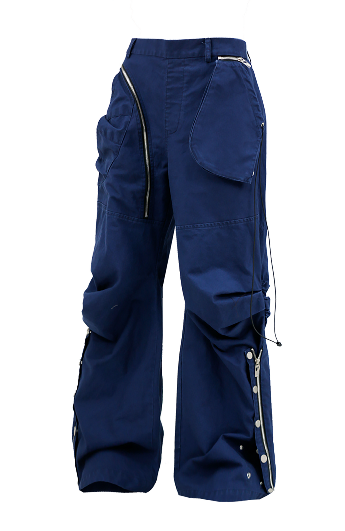 RELABEL Pleated Deconstructed Detachable-Waist Cargo Trousers