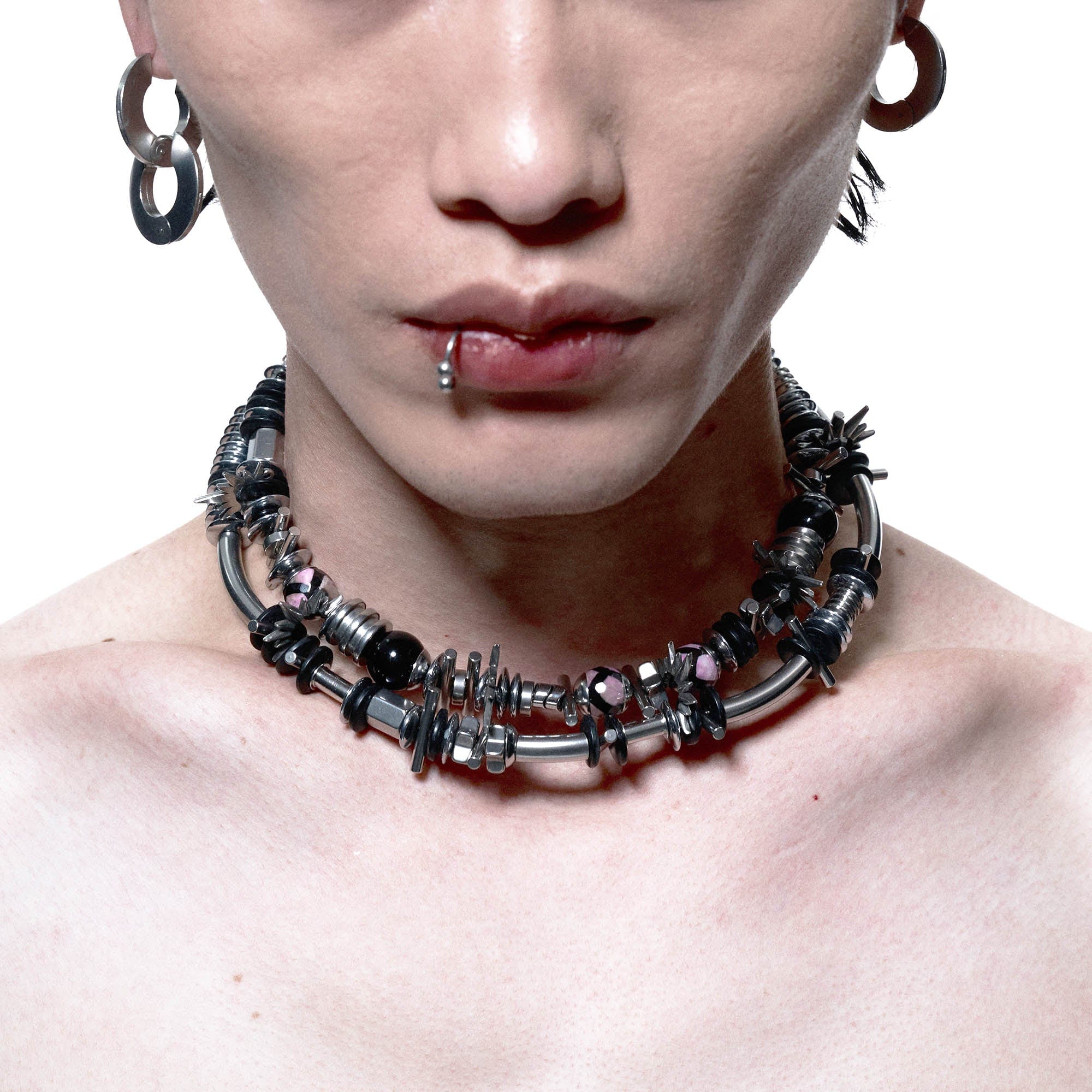 ILLUSORY Annihilation Coil Necklace, premium urban and streetwear designers apparel on PROJECTISR.com, ILLUSORY