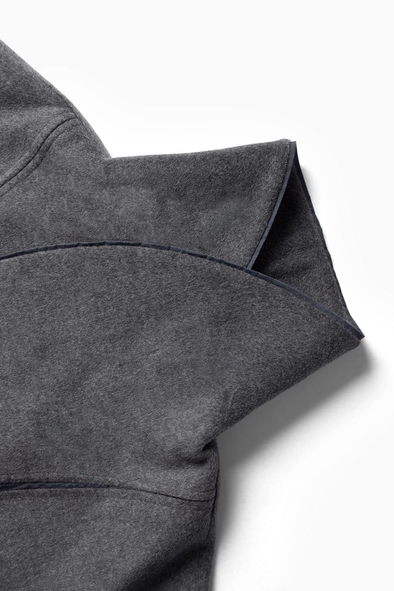 RELABEL Asym Wool-Blend Curved Panel Jacket