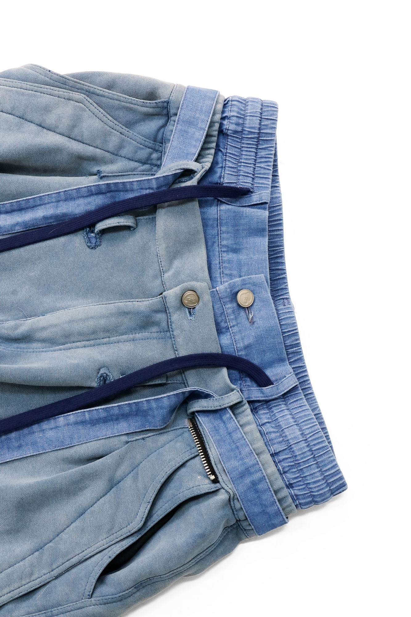 RELABEL Distressed Splatter Double-Waist Cargo Pants, premium urban and streetwear designers apparel on PROJECTISR.com, RELABEL