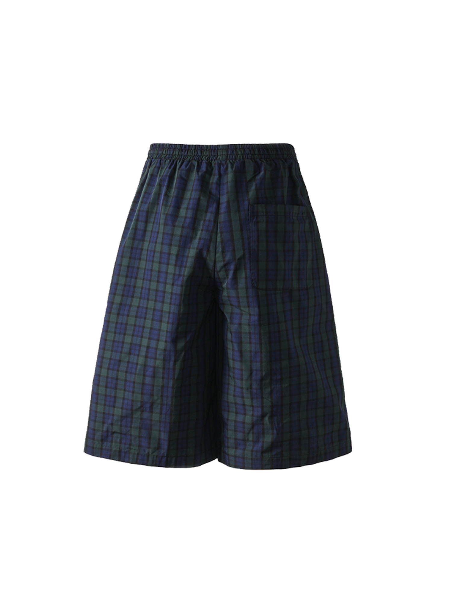 PMW Retro Plaid Drawstring Wide-Leg Shorts, premium urban and streetwear designers apparel on PROJECTISR.com, PMW