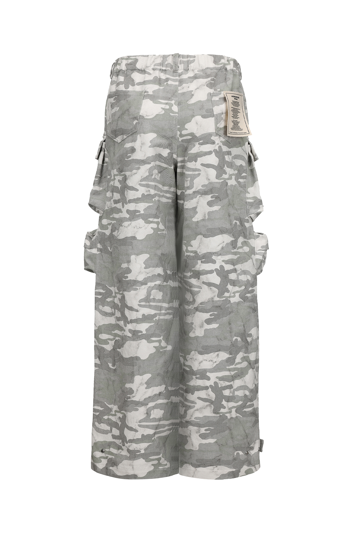ARDENCODE Camo Multi-Pocket Wide-Leg Cargo Pants, premium urban and streetwear designers apparel on PROJECTISR.com, ARDENCODE