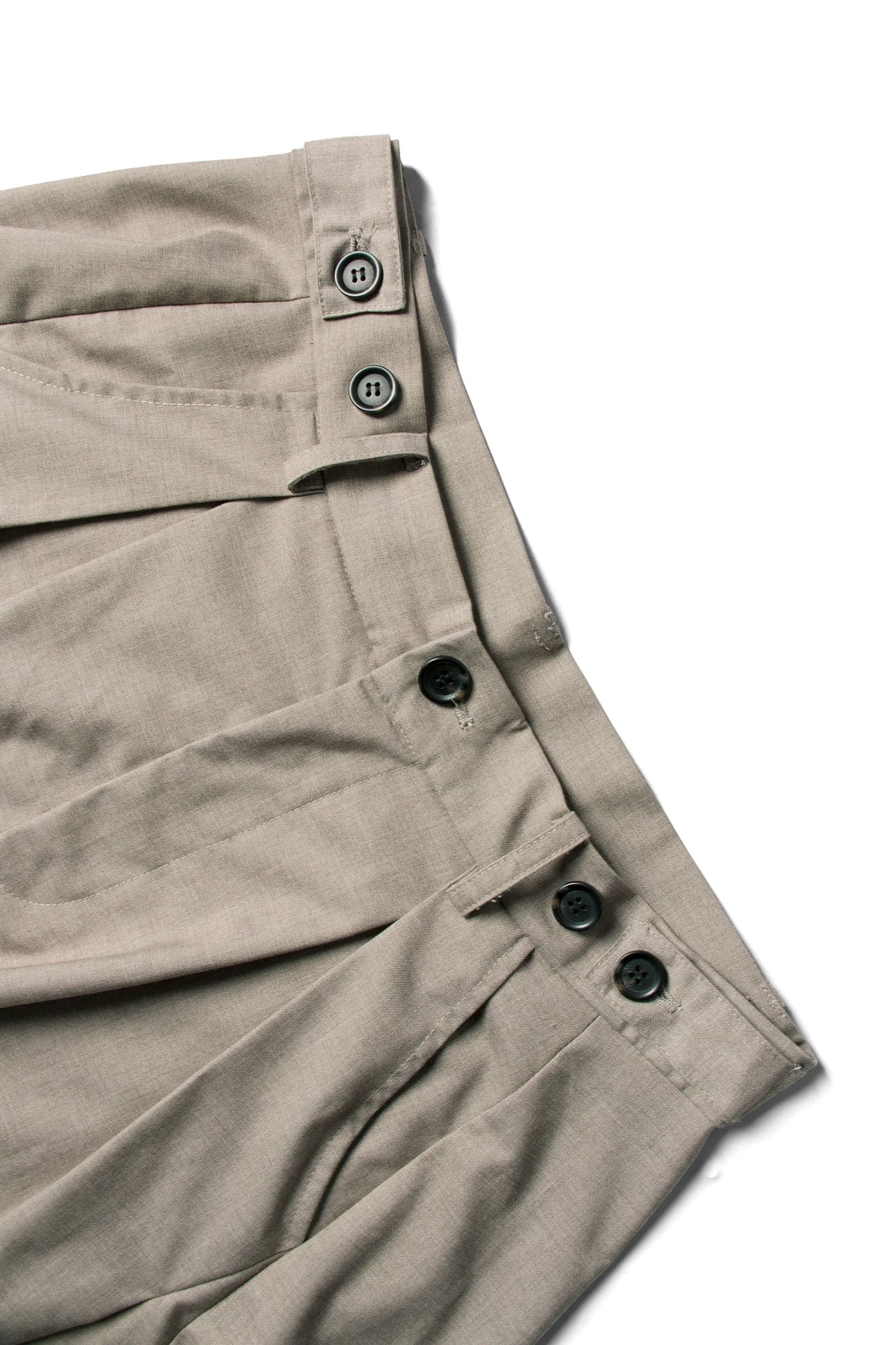 RELABEL Pleated Drape Wide-Leg Shorts, premium urban and streetwear designers apparel on PROJECTISR.com, RELABEL