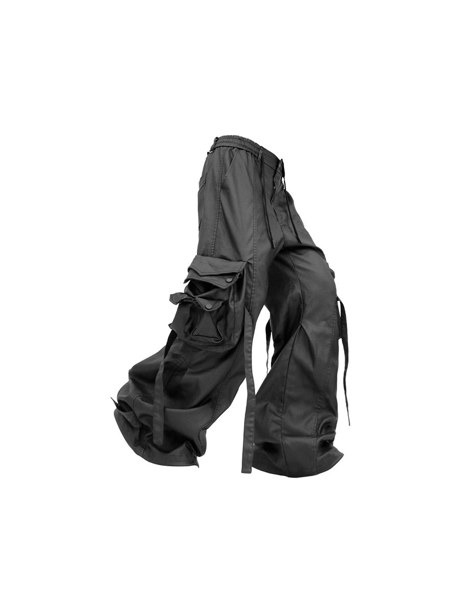 RELABEL Waxed Utility Drawstring Cargo, premium urban and streetwear designers apparel on PROJECTISR.com, RELABEL