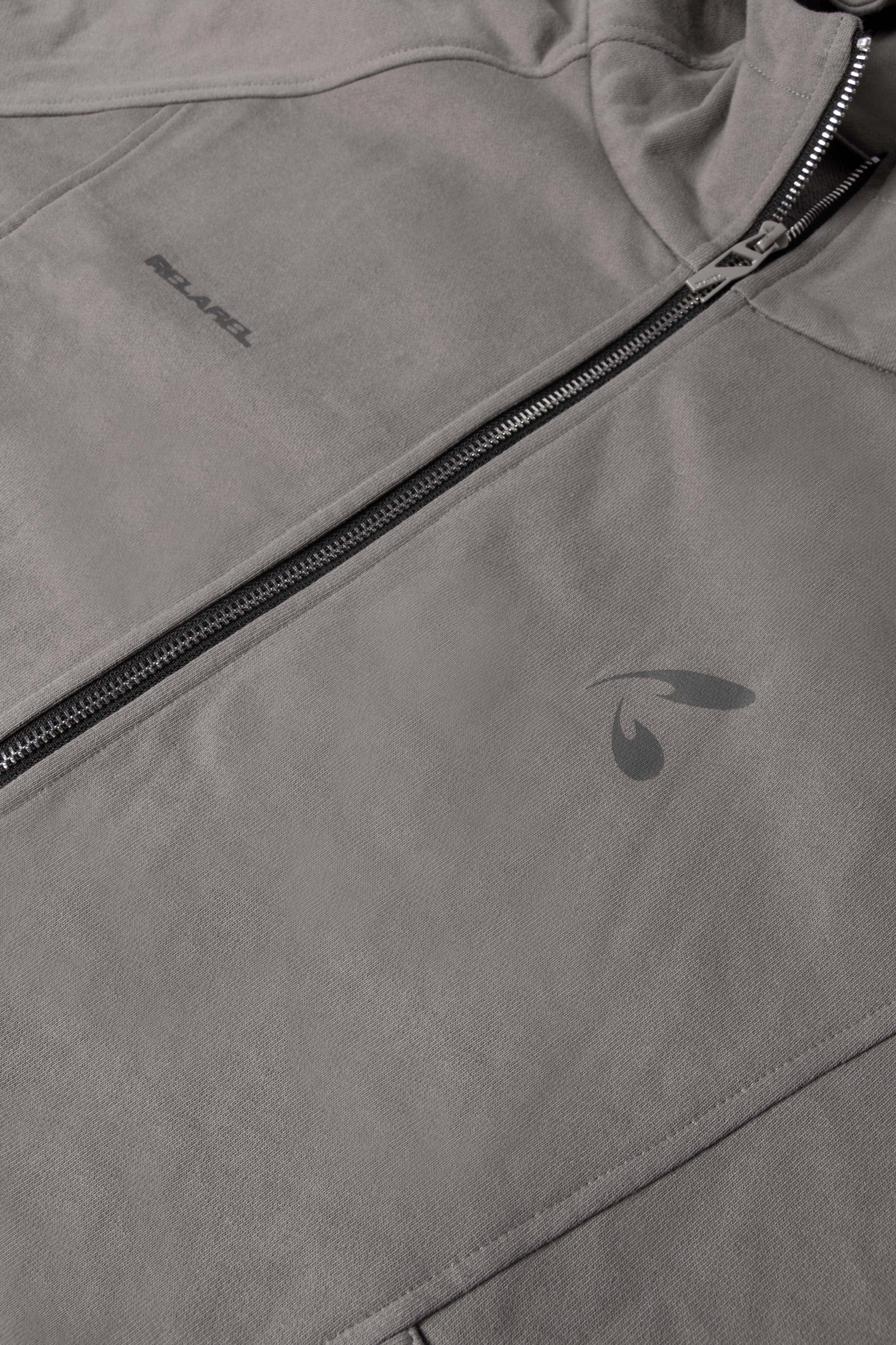 RELABEL Spliced Zipper Pocket Zip-Up Hoodie, premium urban and streetwear designers apparel on PROJECTISR.com, RELABEL