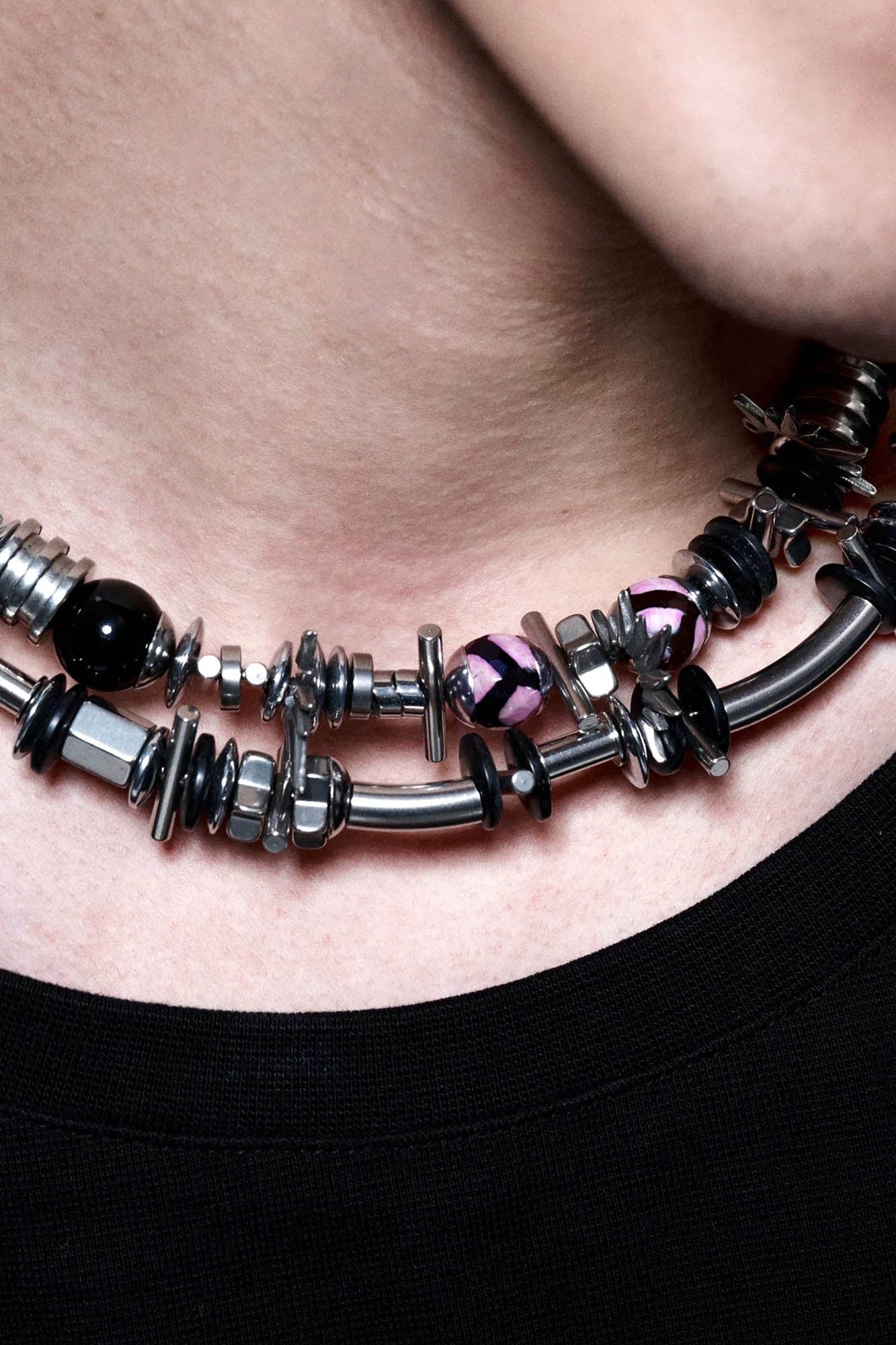 ILLUSORY Annihilation Coil Necklace, premium urban and streetwear designers apparel on PROJECTISR.com, ILLUSORY