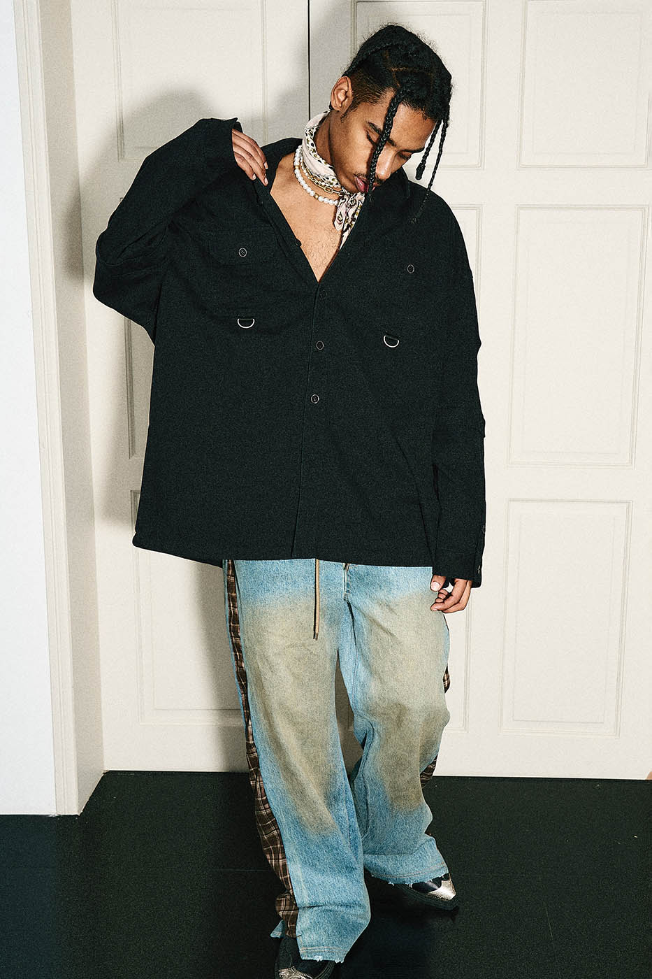 STEEPC Detachable Sleeves Embroidered Jacket, premium urban and streetwear designers apparel on PROJECTISR.com, STEEPC