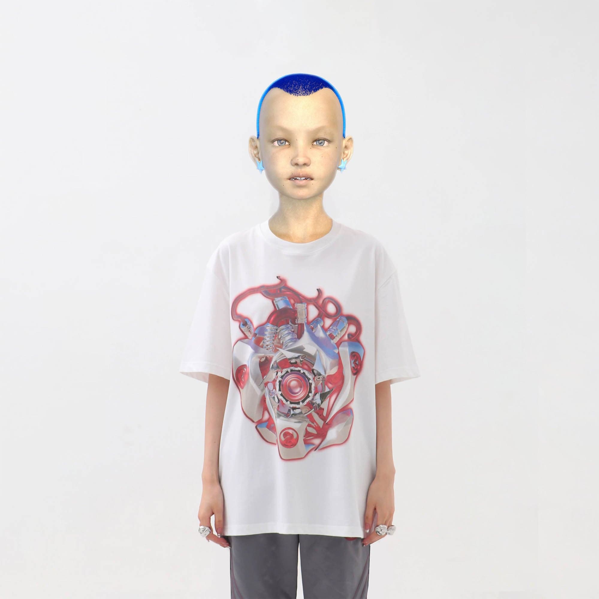 EMBRYO Mechanical Heart T-Shirt, premium urban and streetwear designers apparel on PROJECTISR.com, EMBRYO