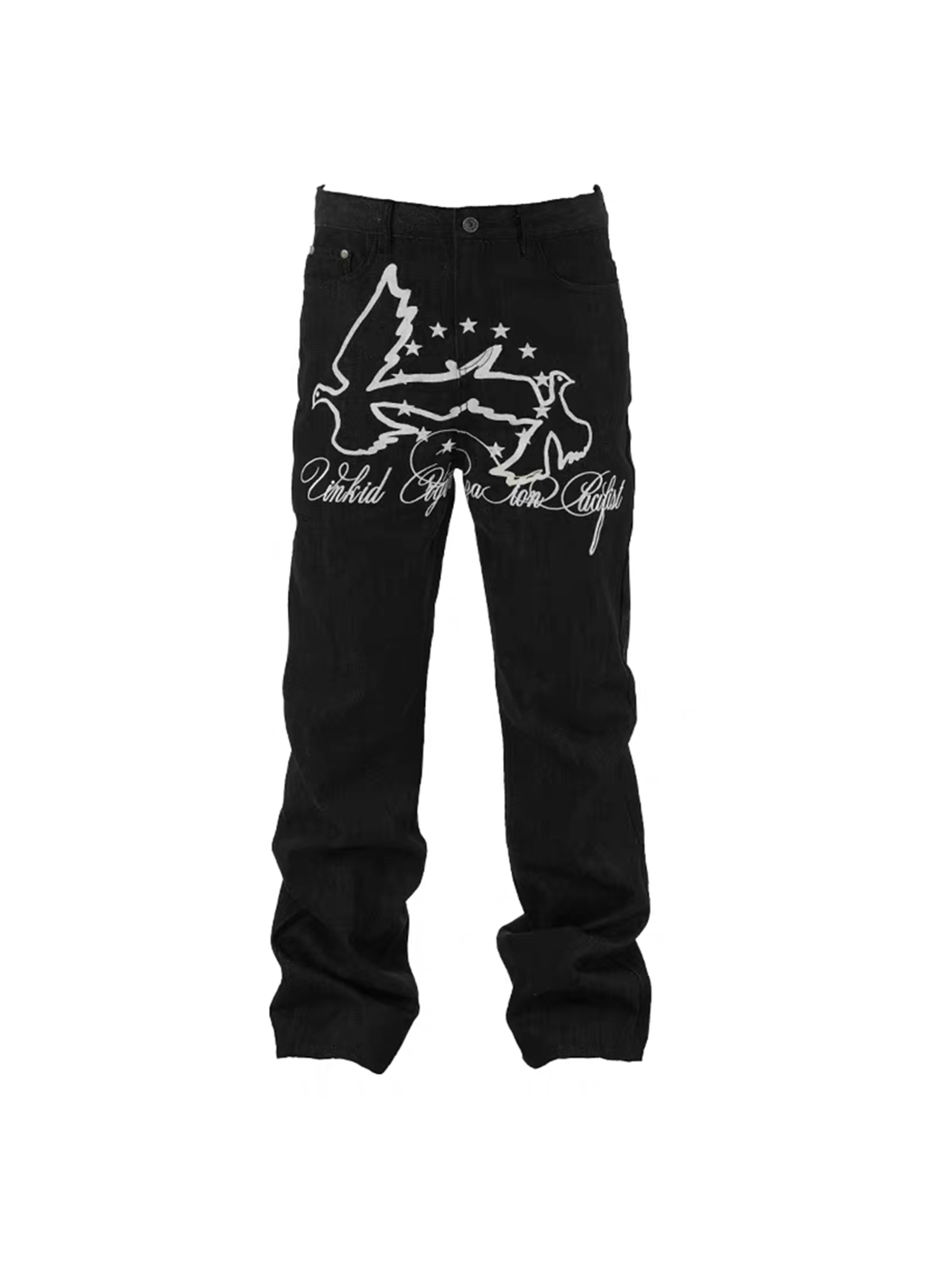 VINKID Double Pigeon Star Graphic Jeans