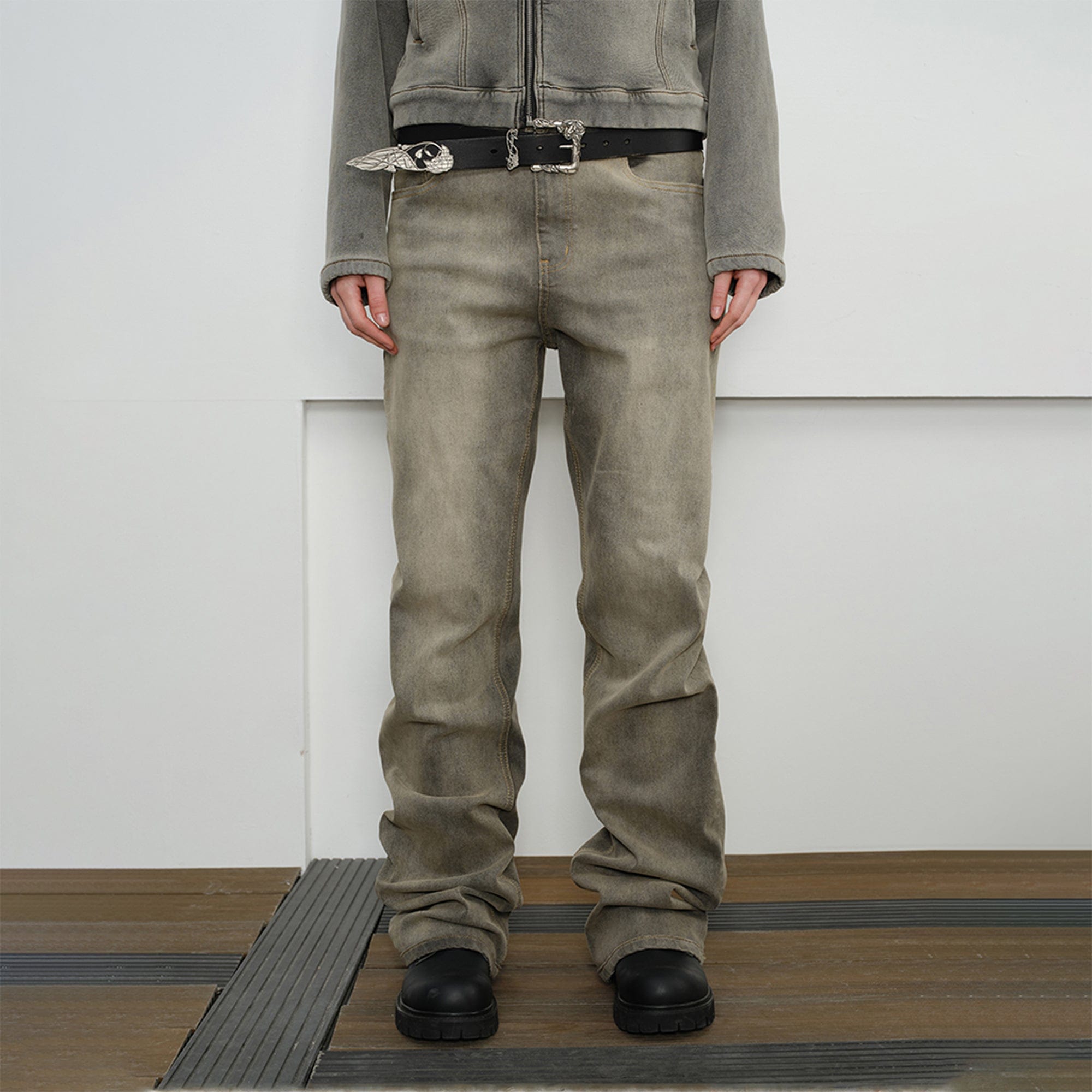 KREATE Volcanic Mud Washed Jeans, premium urban and streetwear designers apparel on PROJECTISR.com, KREATE