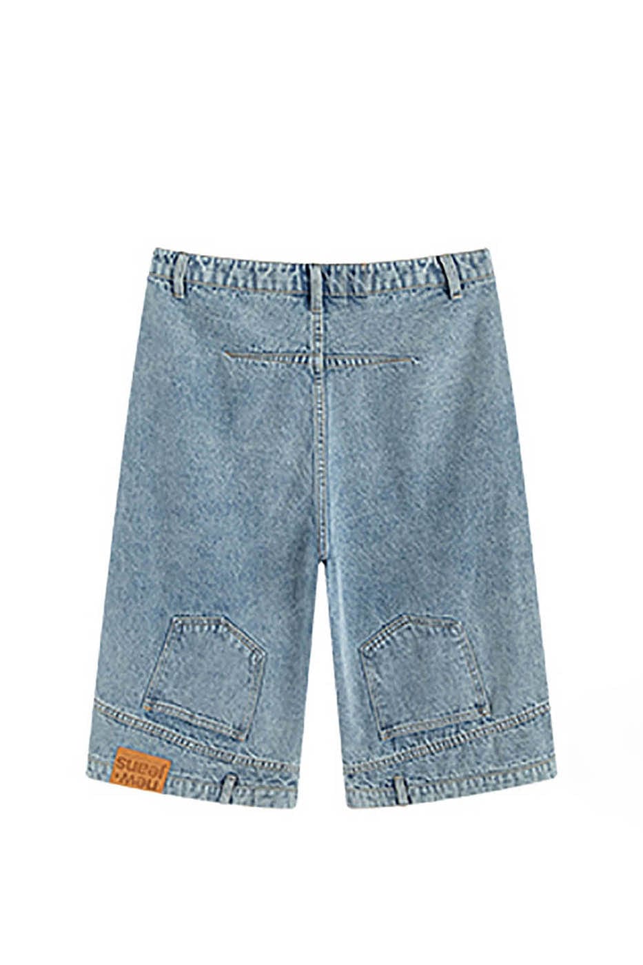 KREATE Inverted Denim Shorts, premium urban and streetwear designers apparel on PROJECTISR.com, KREATE