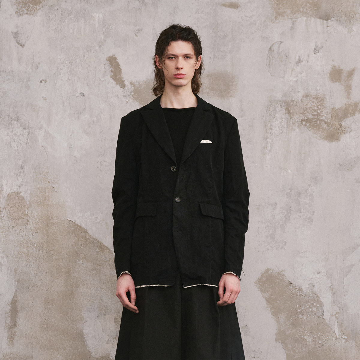 ILNya Nieternite Nifutur Spliced Artisan Blazer Jacket