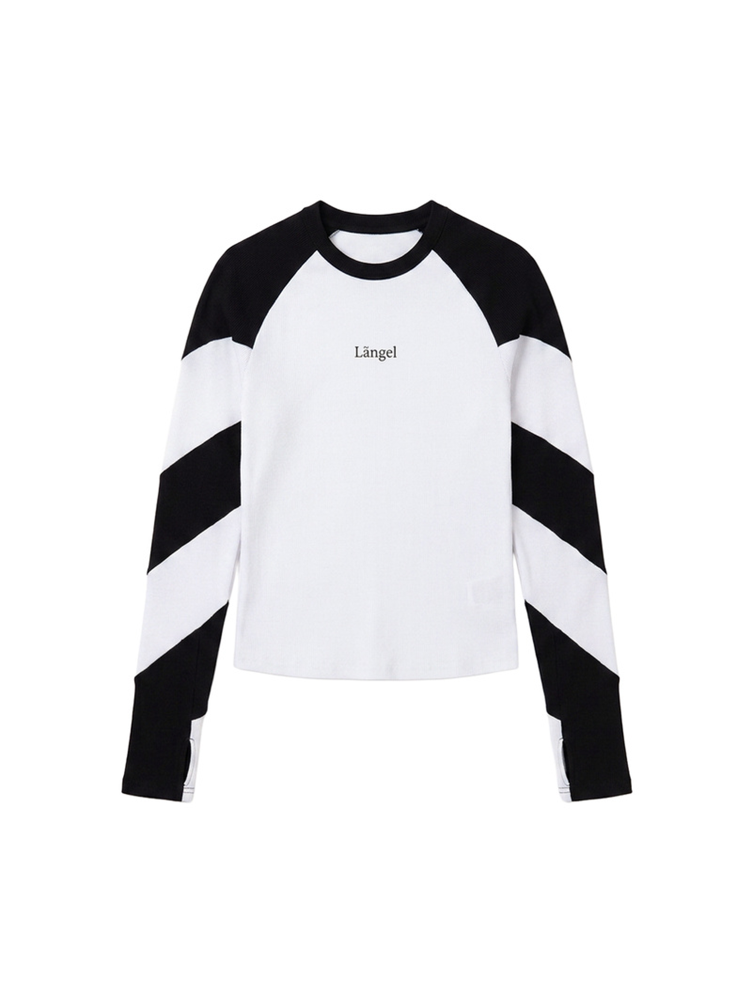 CLP Spiral Spliced Slim-Fit Long-Sleeve Tee