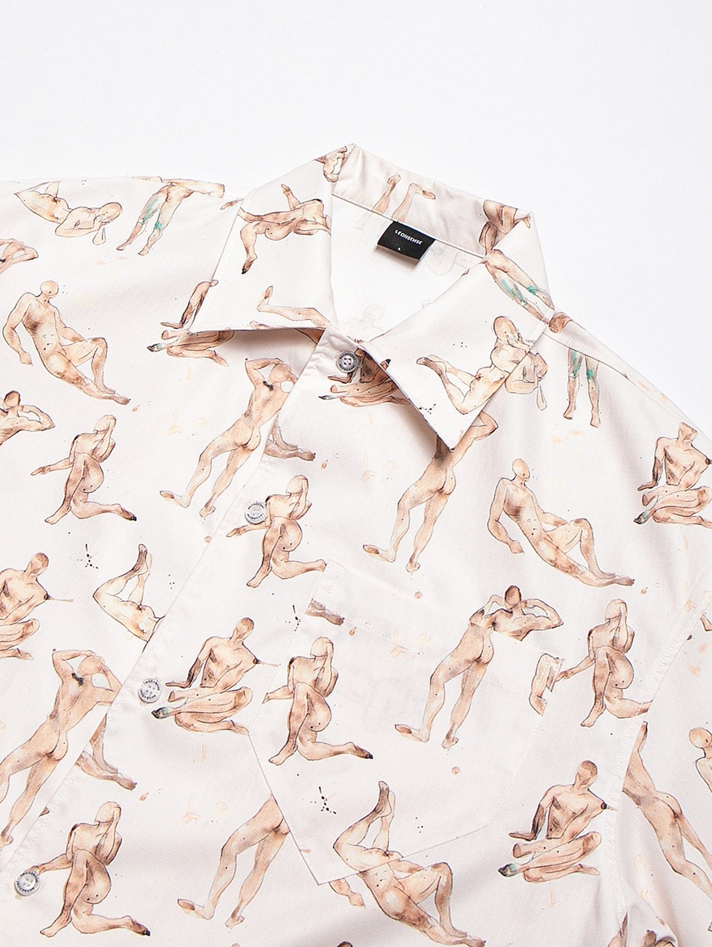 LEONSENSE Modern Body Full-Print Half Shirt, premium urban and streetwear designers apparel on PROJECTISR.com, LEONSENSE