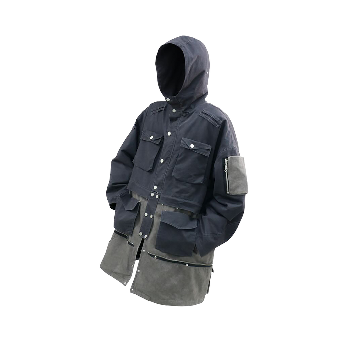 RELABEL Detachable Down-Liner Convertible Trench Coat, premium urban and streetwear designers apparel on PROJECTISR.com, RELABEL