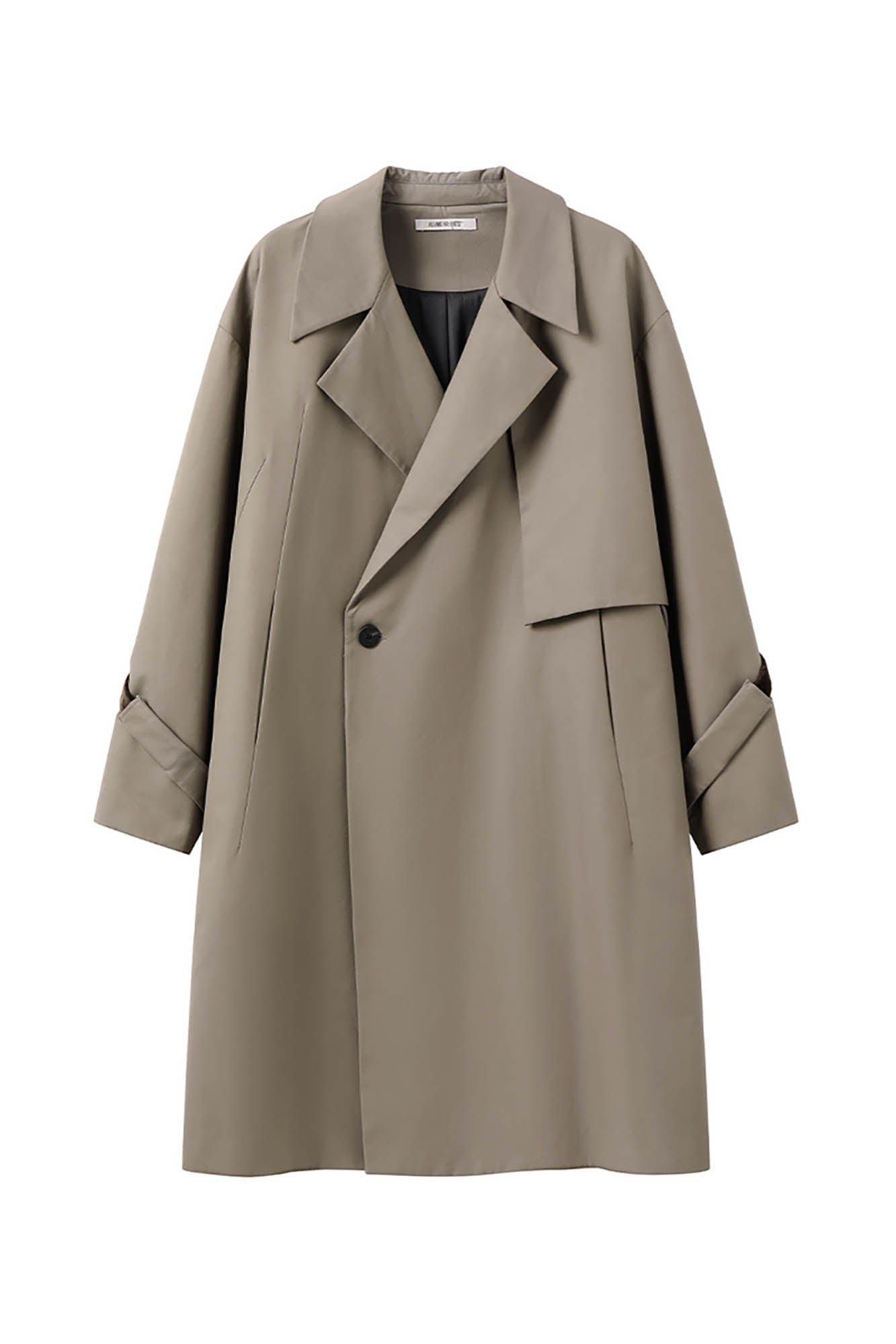 ALVNG AR ANTS Double-Breasted Notch Lapel Oversized Coat, premium urban and streetwear designers apparel on PROJECTISR.com, ALVNG AR ANTS