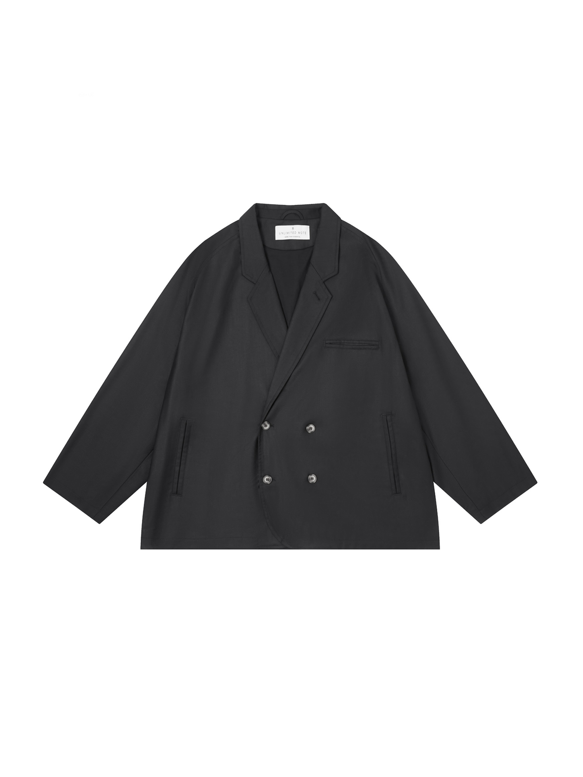 UNLIMITED MOTE Double-Breasted Striped Blazer Jacket, premium urban and streetwear designers apparel on PROJECTISR.com, UNLIMITED MOTE