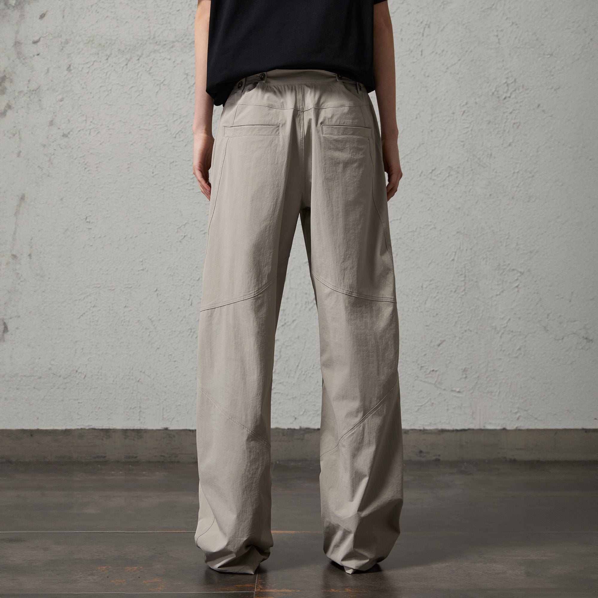 ORGANIC EMOTION Retro Spliced Curved Pants